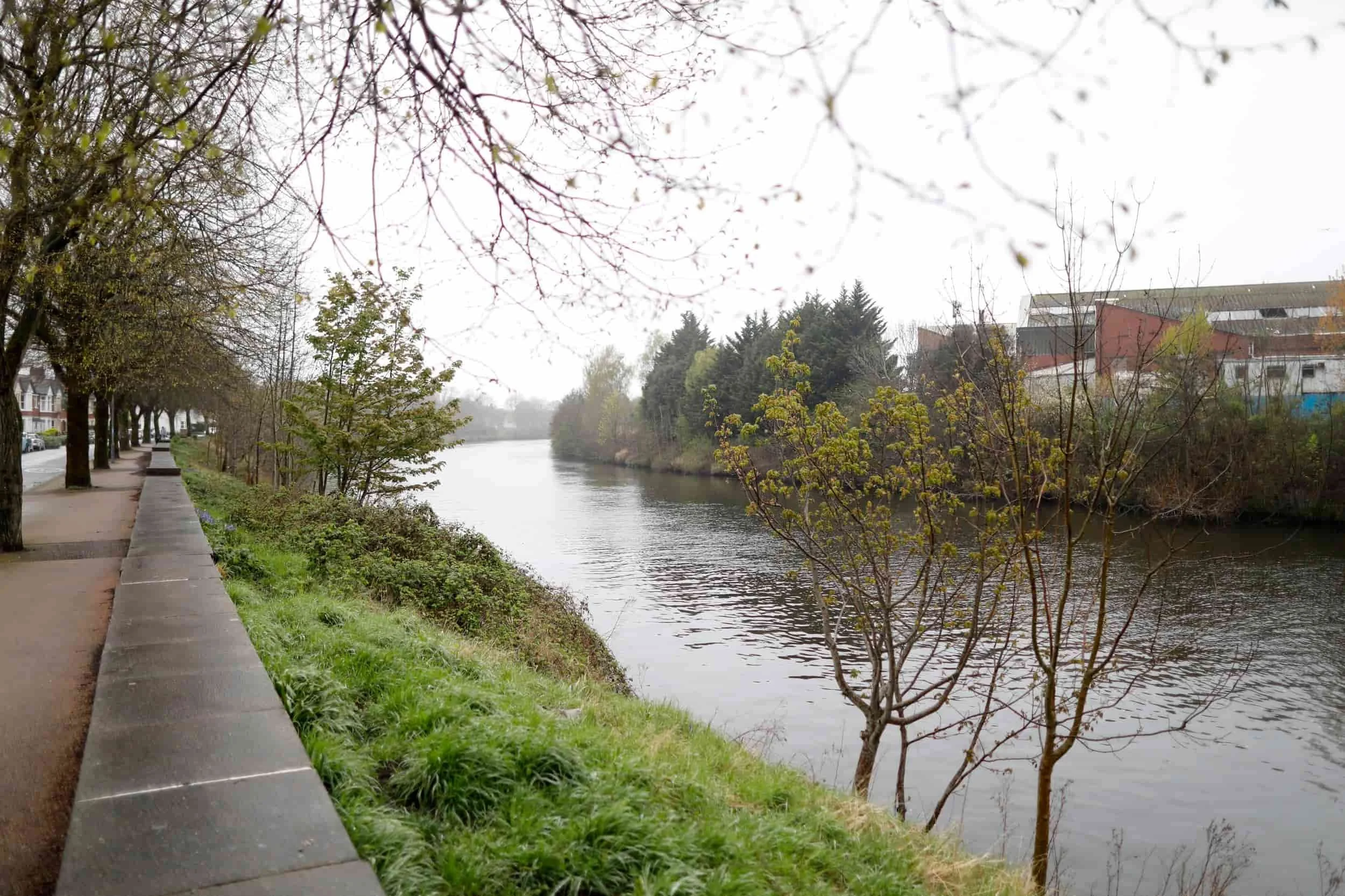 River Taff in Cardiff Wales