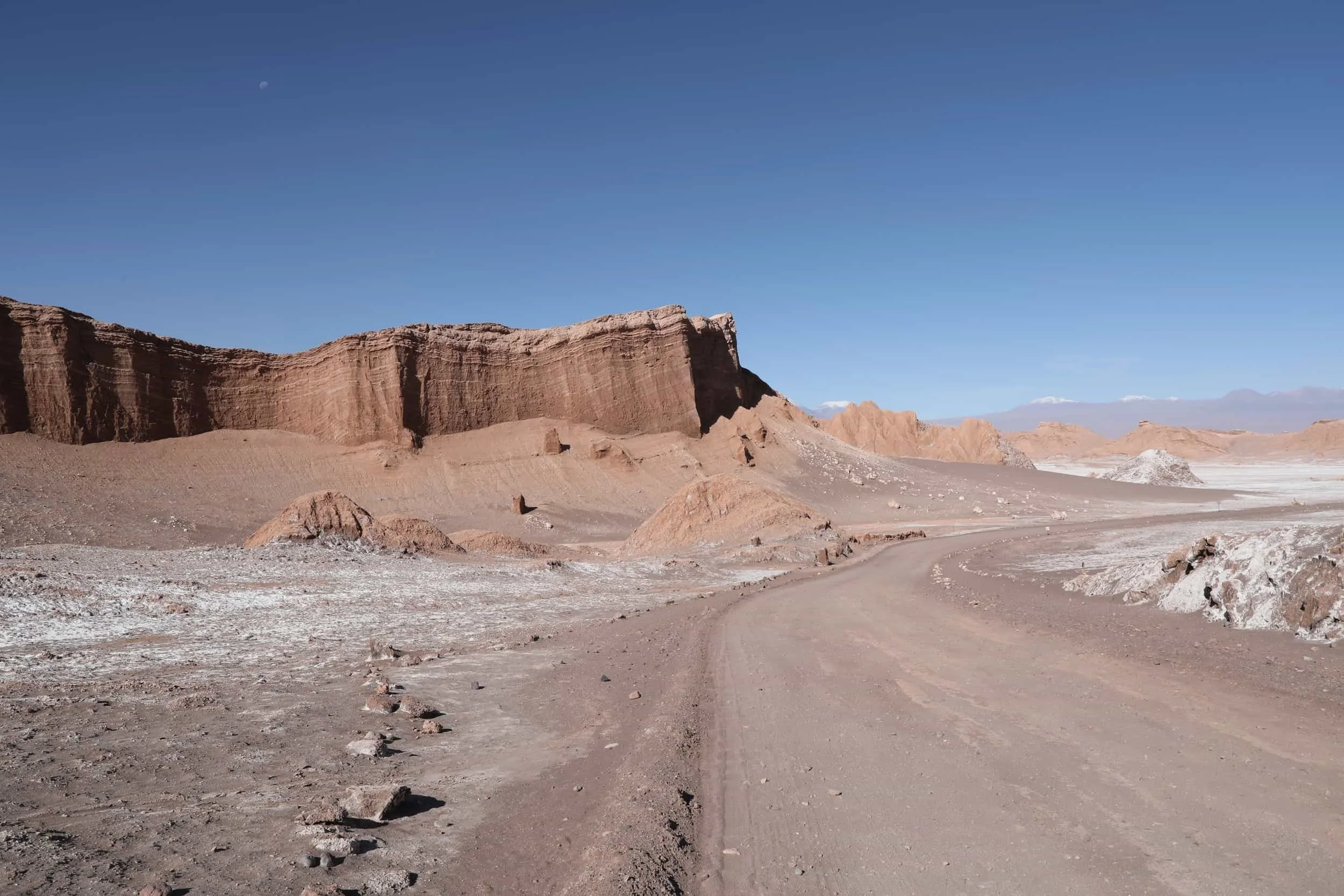 Rock formation in Valle de la Luna Chile, otherworldly landscape