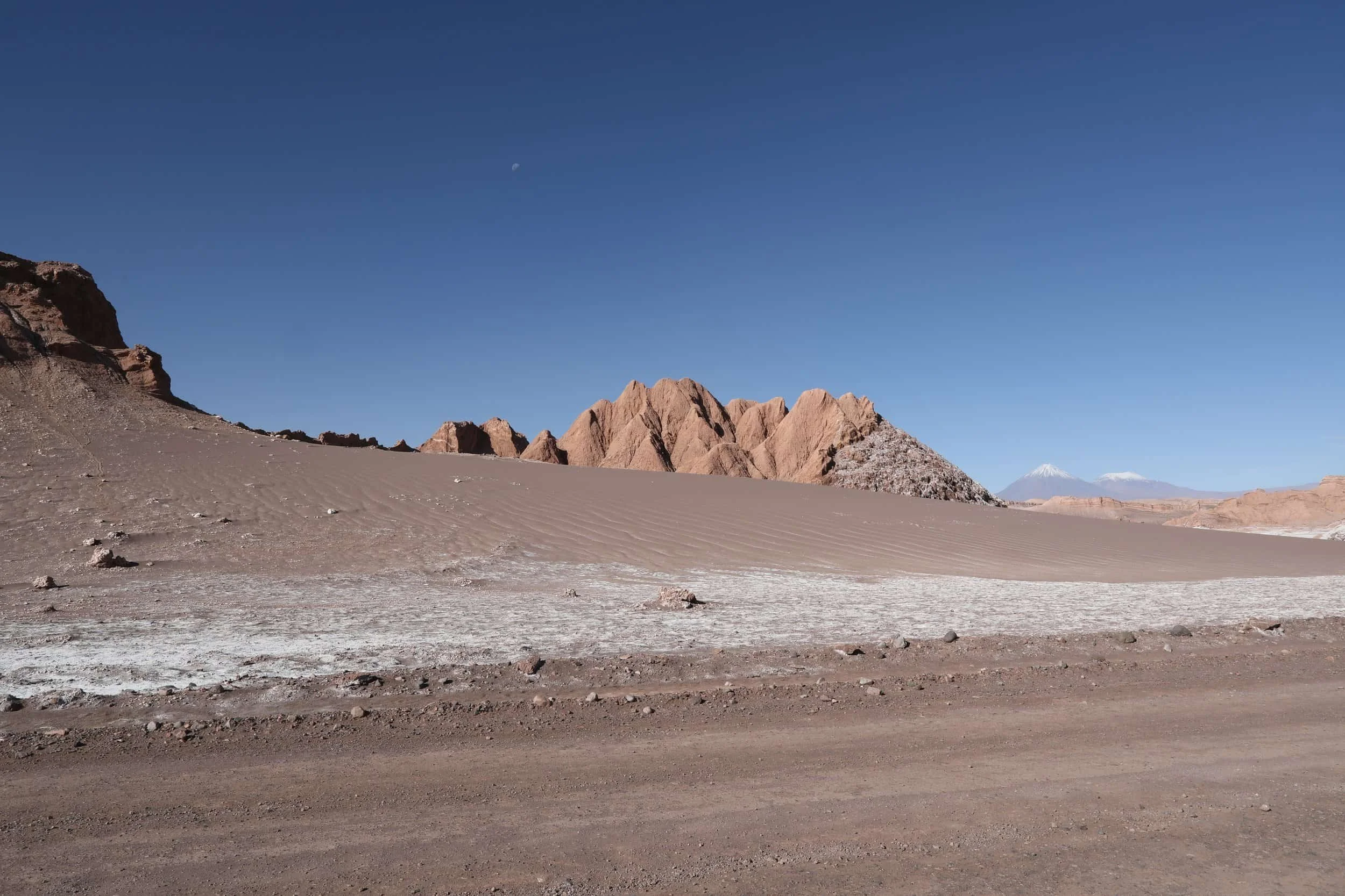 Rock formation in Valle de la Luna Chile, otherworldly landscape
