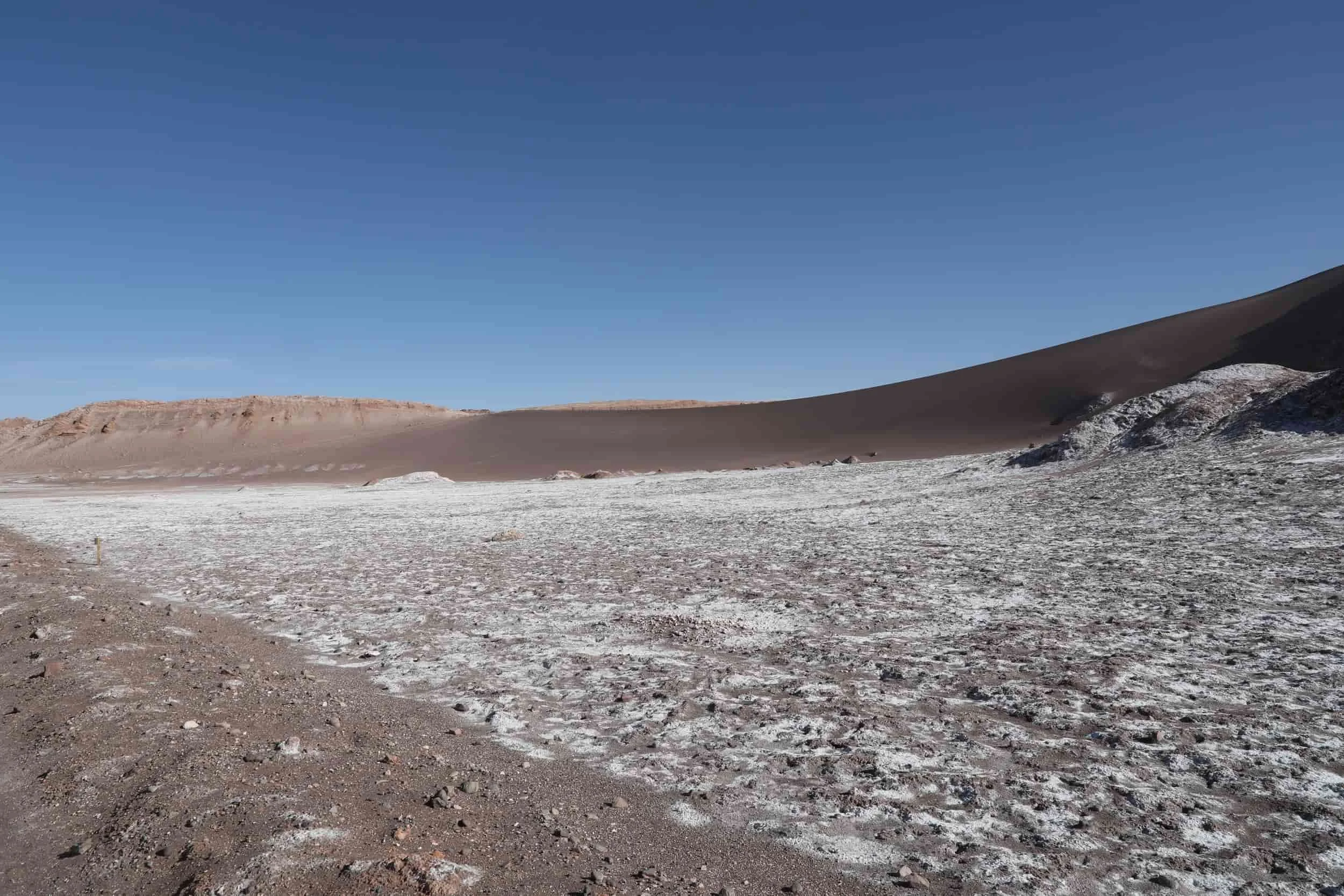 Rock formation in Valle de la Luna Chile, otherworldly landscape