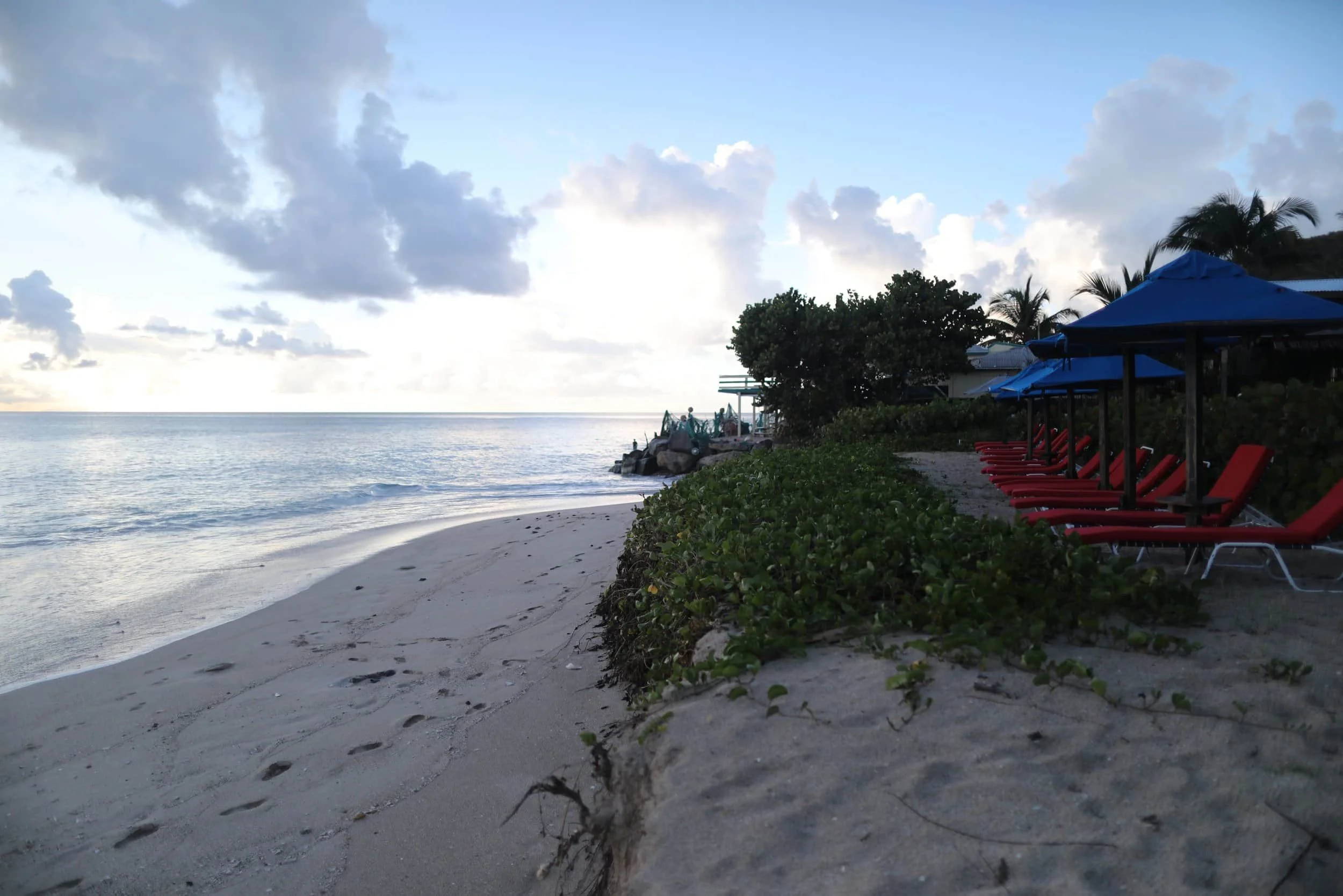Turner’s Beach on Antigua island, beach and ocean view