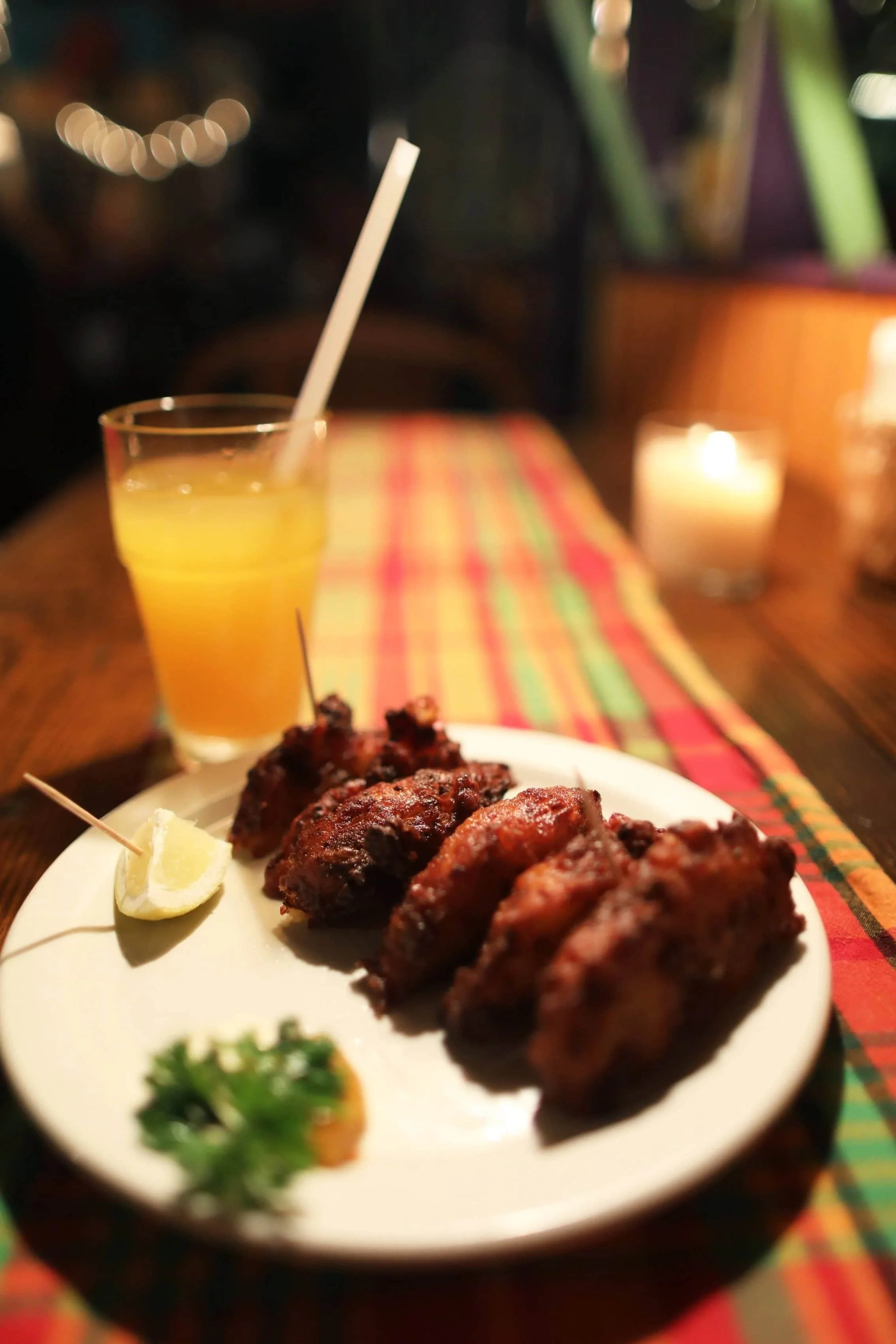 Plate of conch fritters at Papa Zouk's on Antigua island