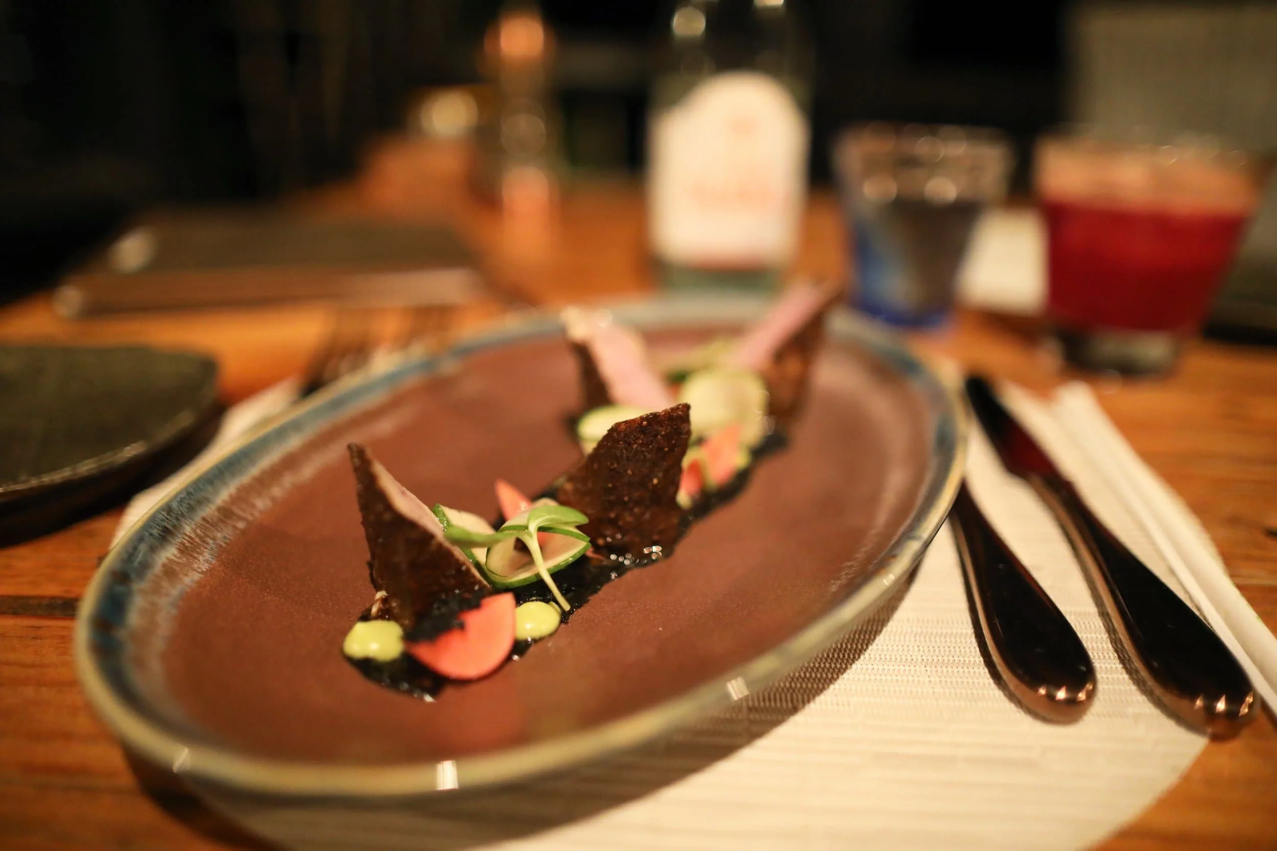 Dinner plate at Sheer Rocks on Antigua island