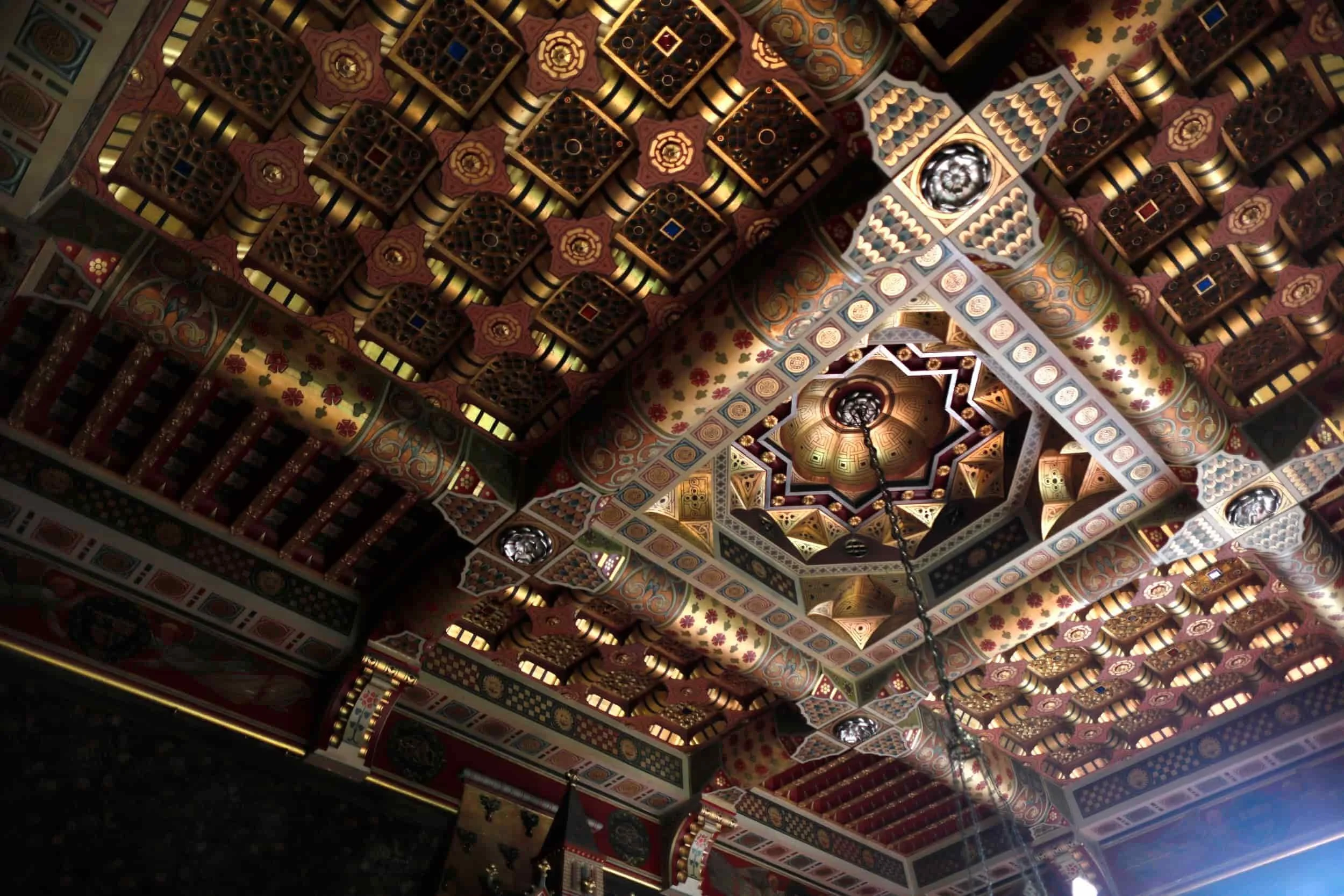 The Apartments at Cardiff Castle, gold leaf ceilings, Cardiff UK