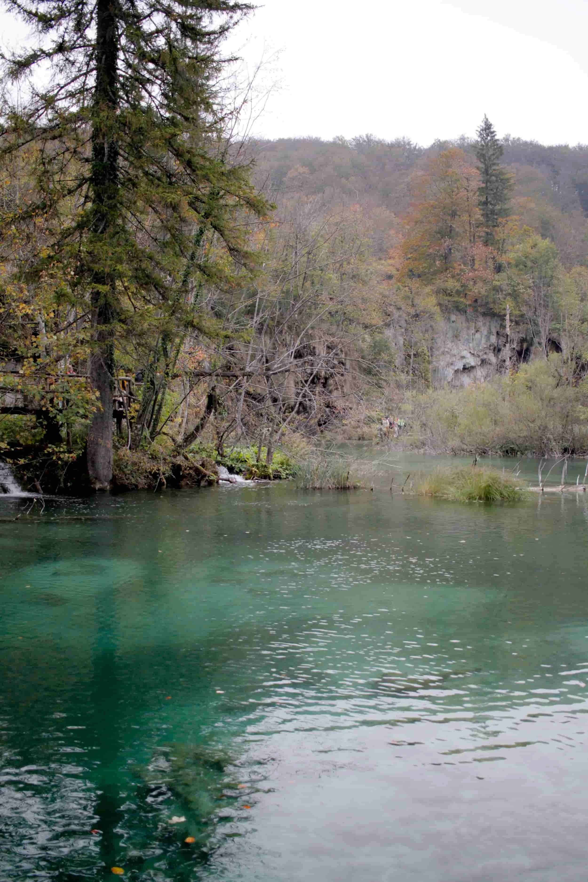 Forest, waterfall and lake views of Upper Lakes at Plitviče Lakes National Park Croatia