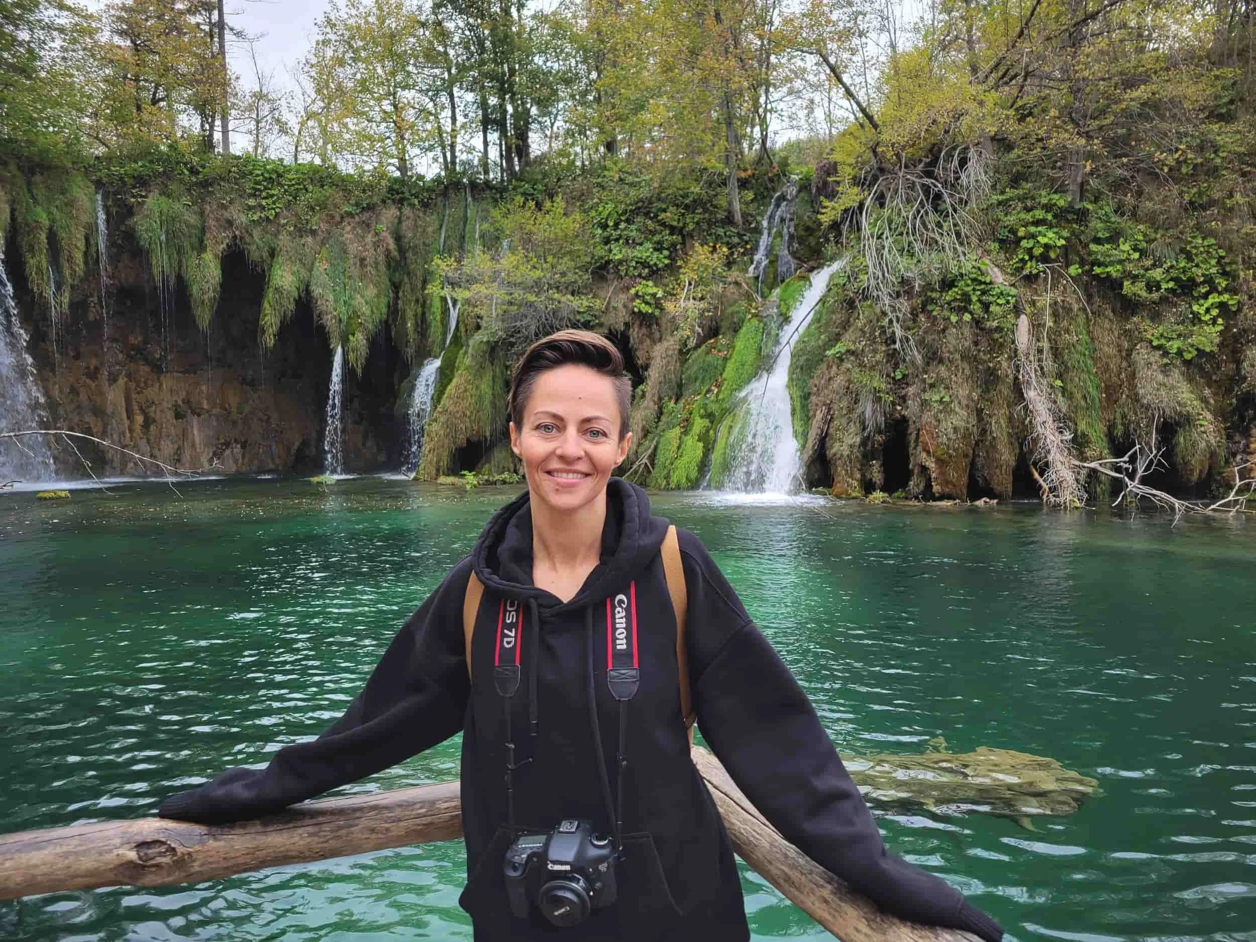 Forest, waterfall and lake views of Upper Lakes at Plitviče Lakes National Park Croatia
