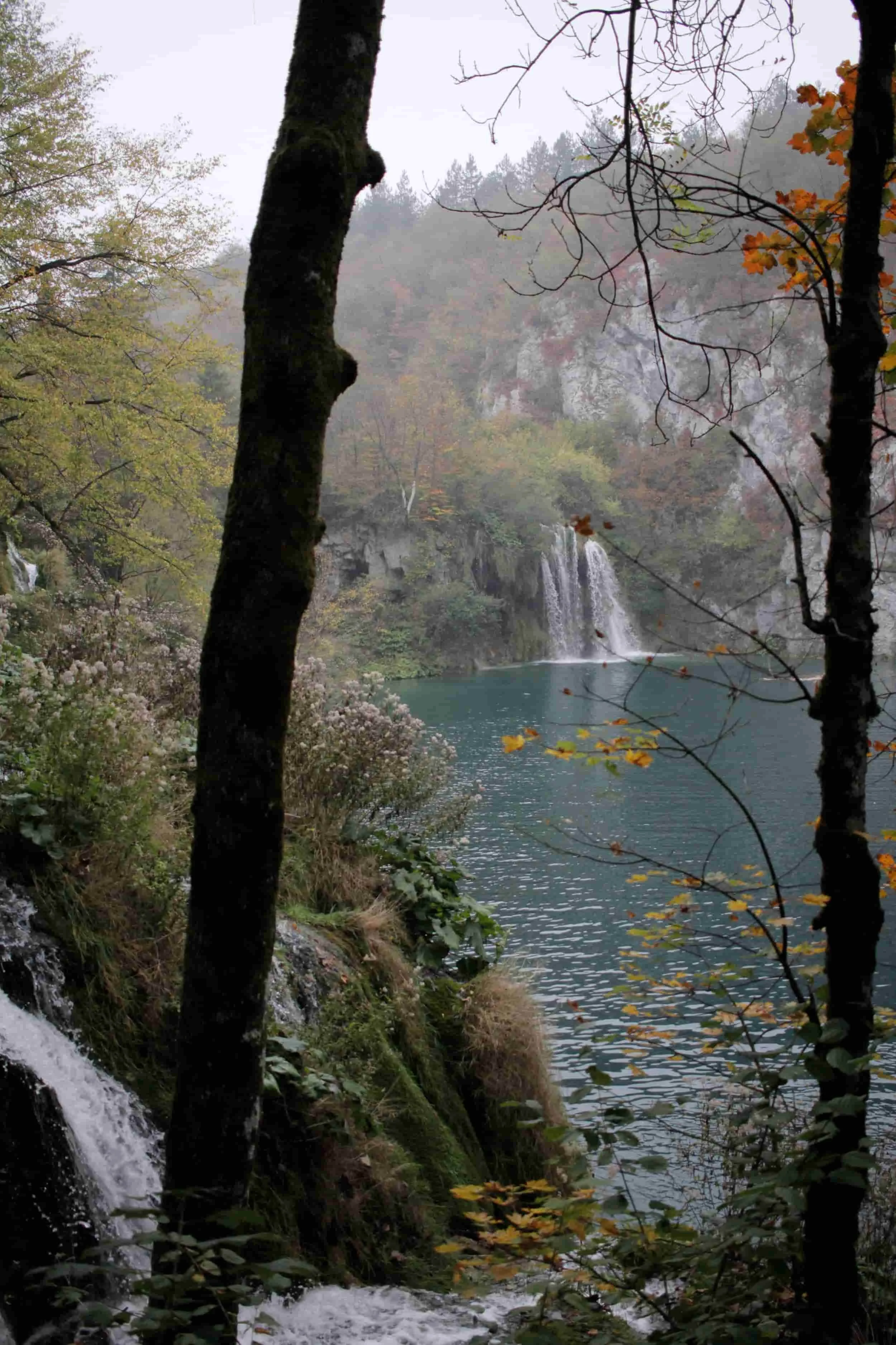 Forest, waterfall and lake views of Lower Lakes at Plitviče Lakes National Park Croatia