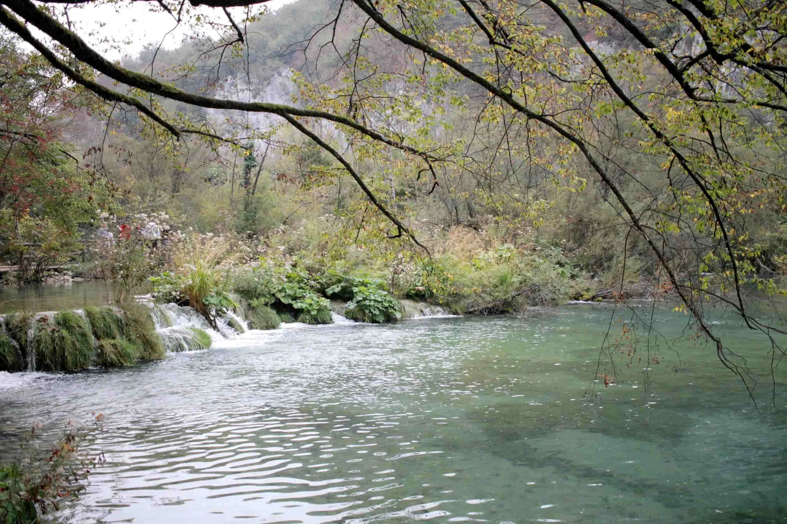 Forest, waterfall and lake views of Lower Lakes at Plitviče Lakes National Park Croatia