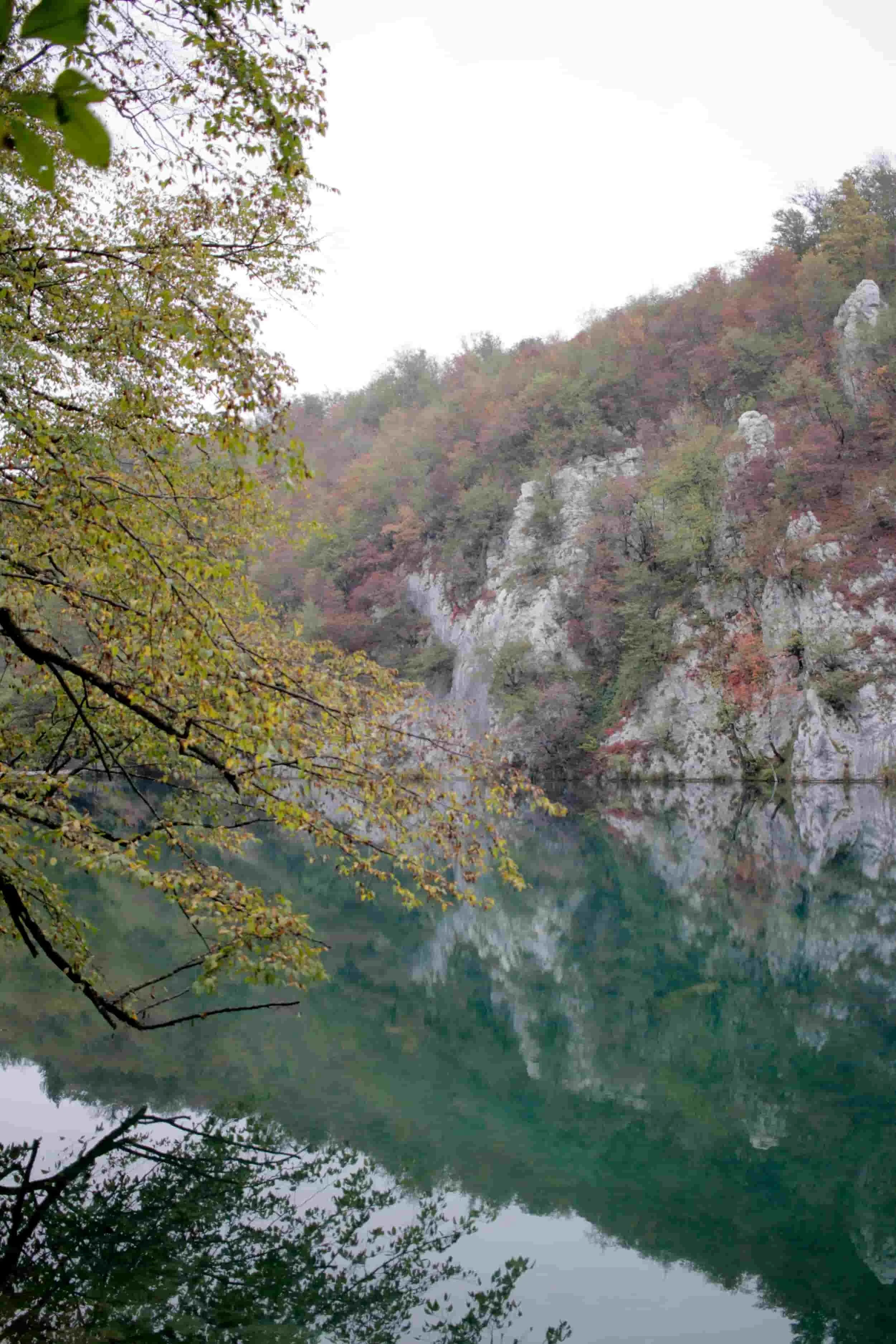 Forest, waterfall and lake views of Lower Lakes at Plitviče Lakes National Park Croatia