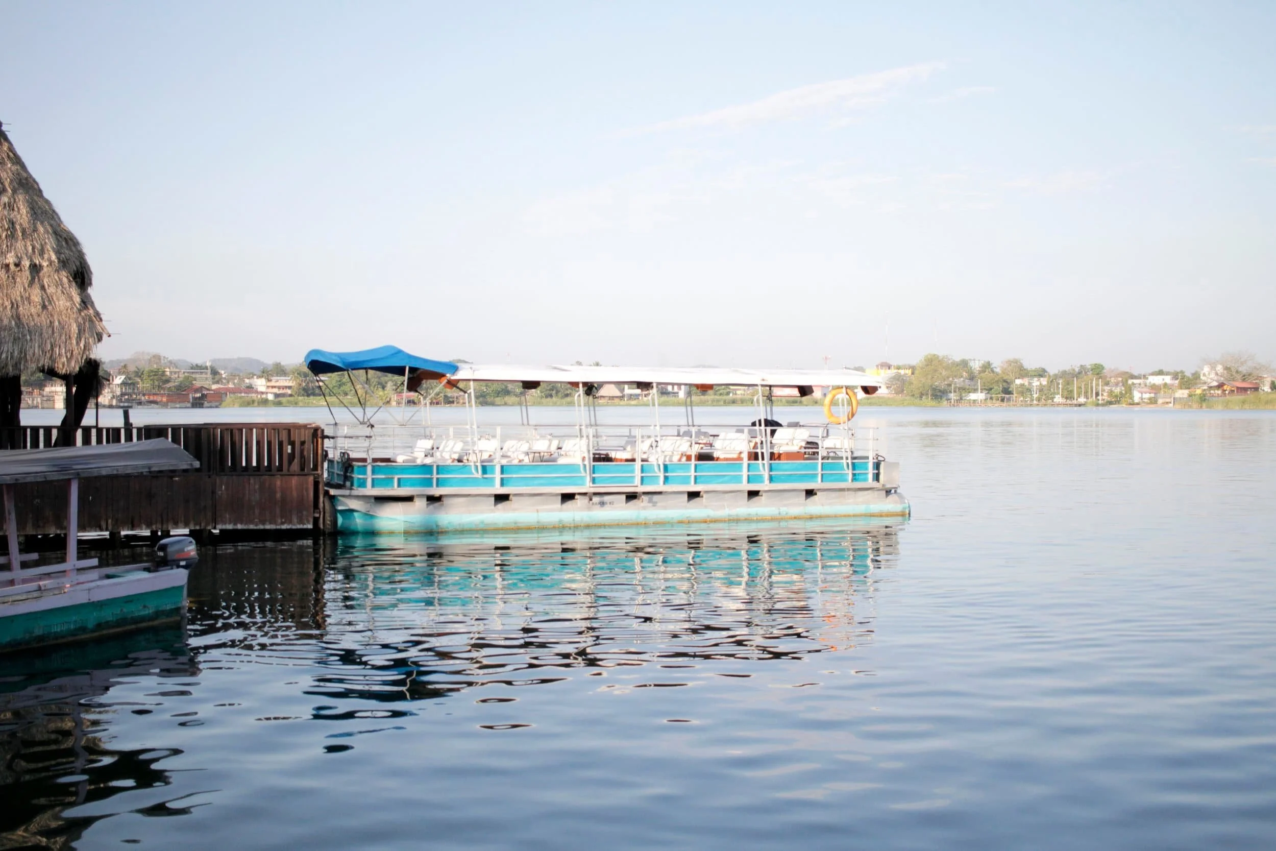 Lake views in Flores Guatemala