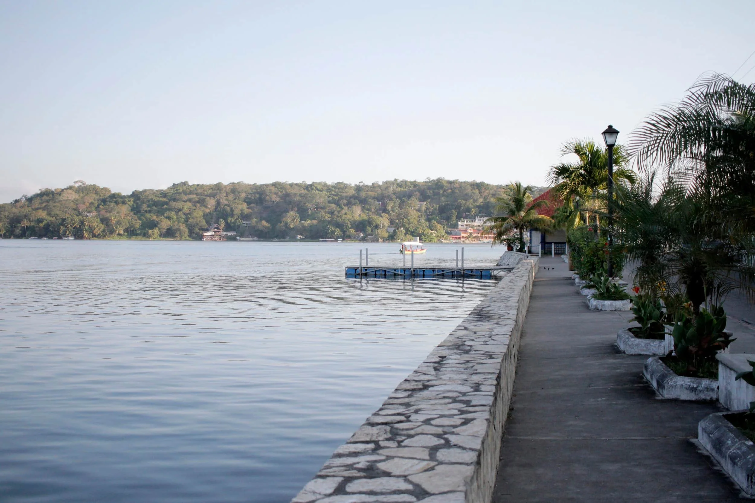 Lake views in Flores Guatemala