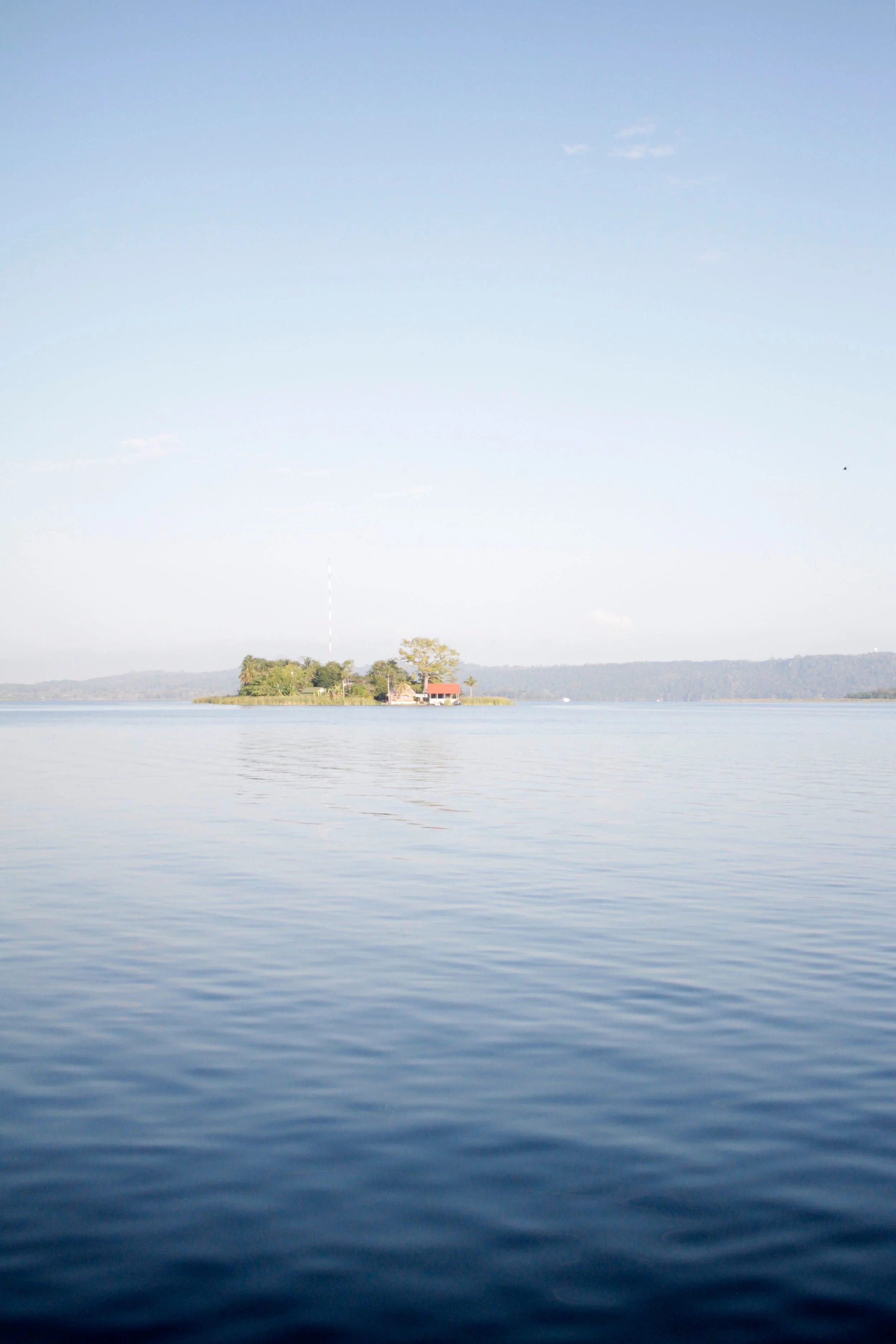 Lake views in Flores Guatemala