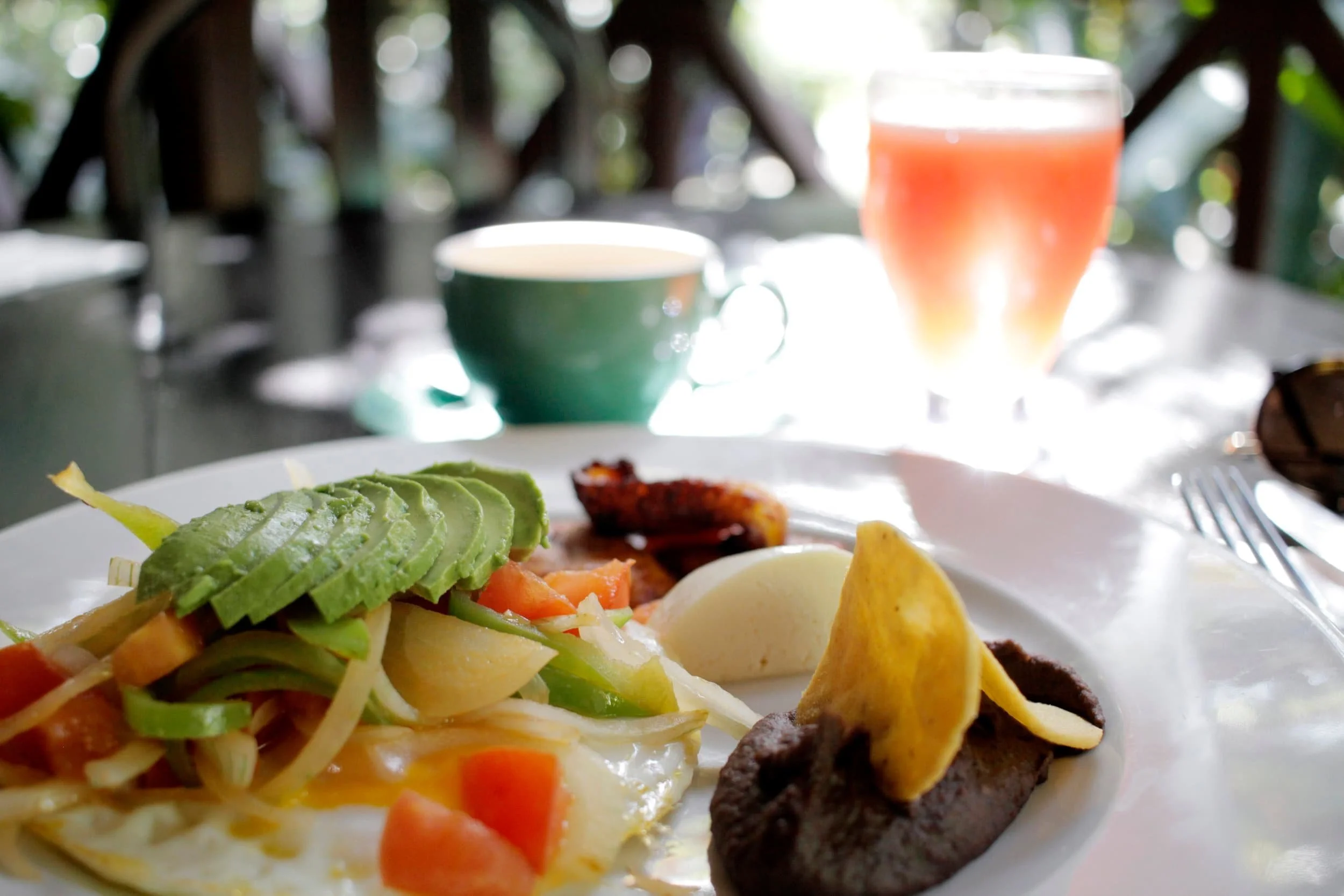 Breakfast at Panela in Tikal Guatemala