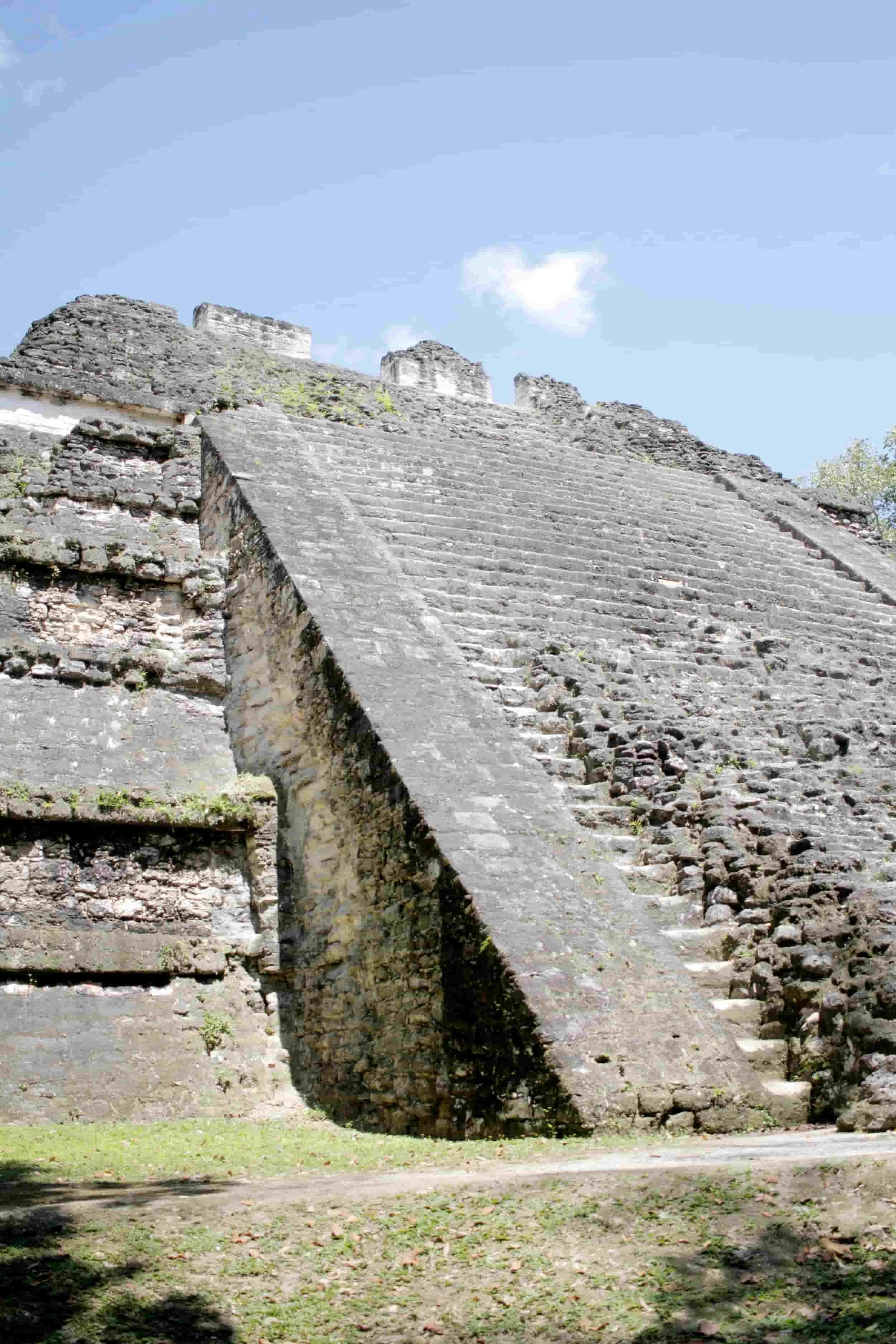 Ruins in the jungle of Tikal National Park in Tikal Guatemala