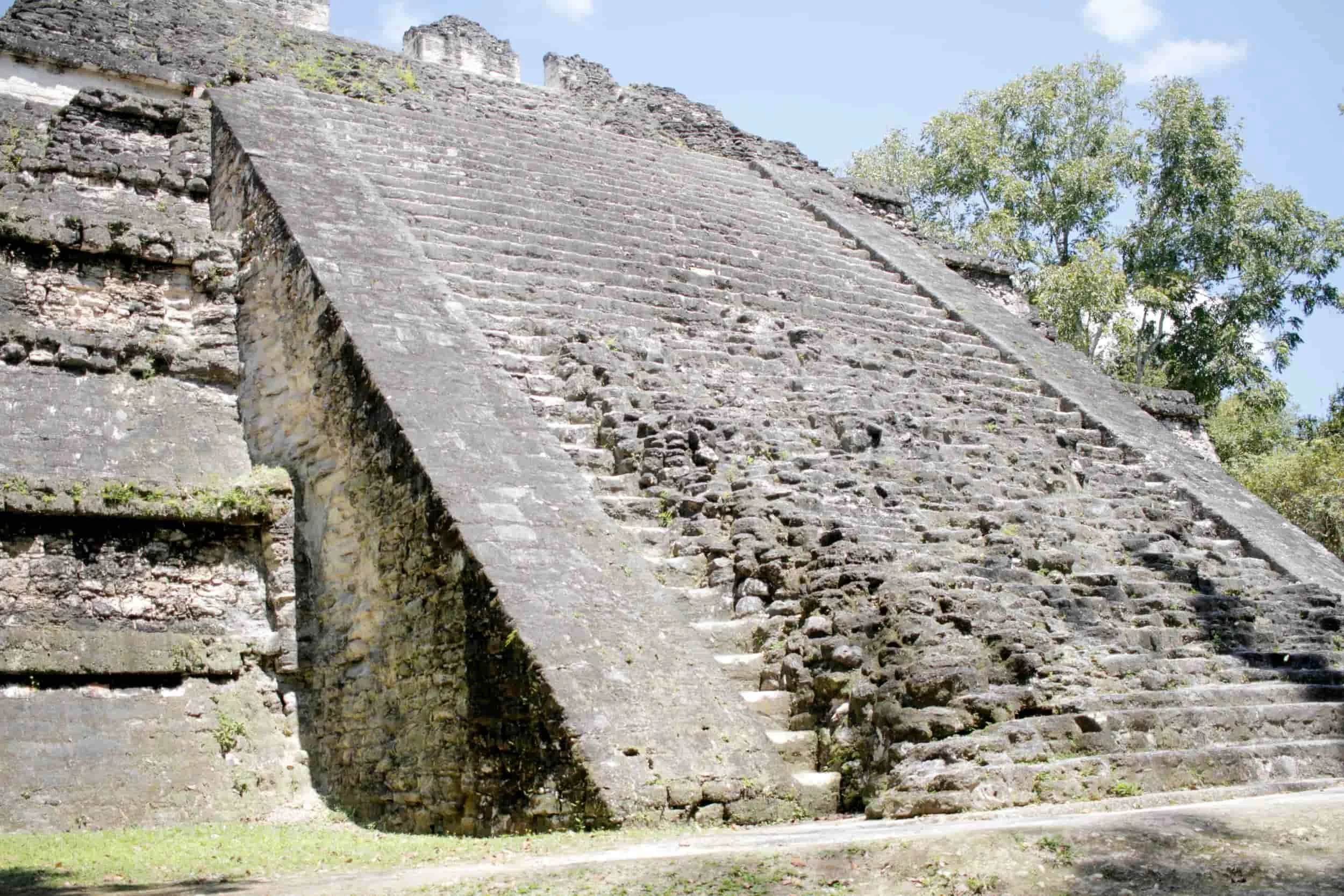 Ruins in the jungle of Tikal National Park in Tikal Guatemala