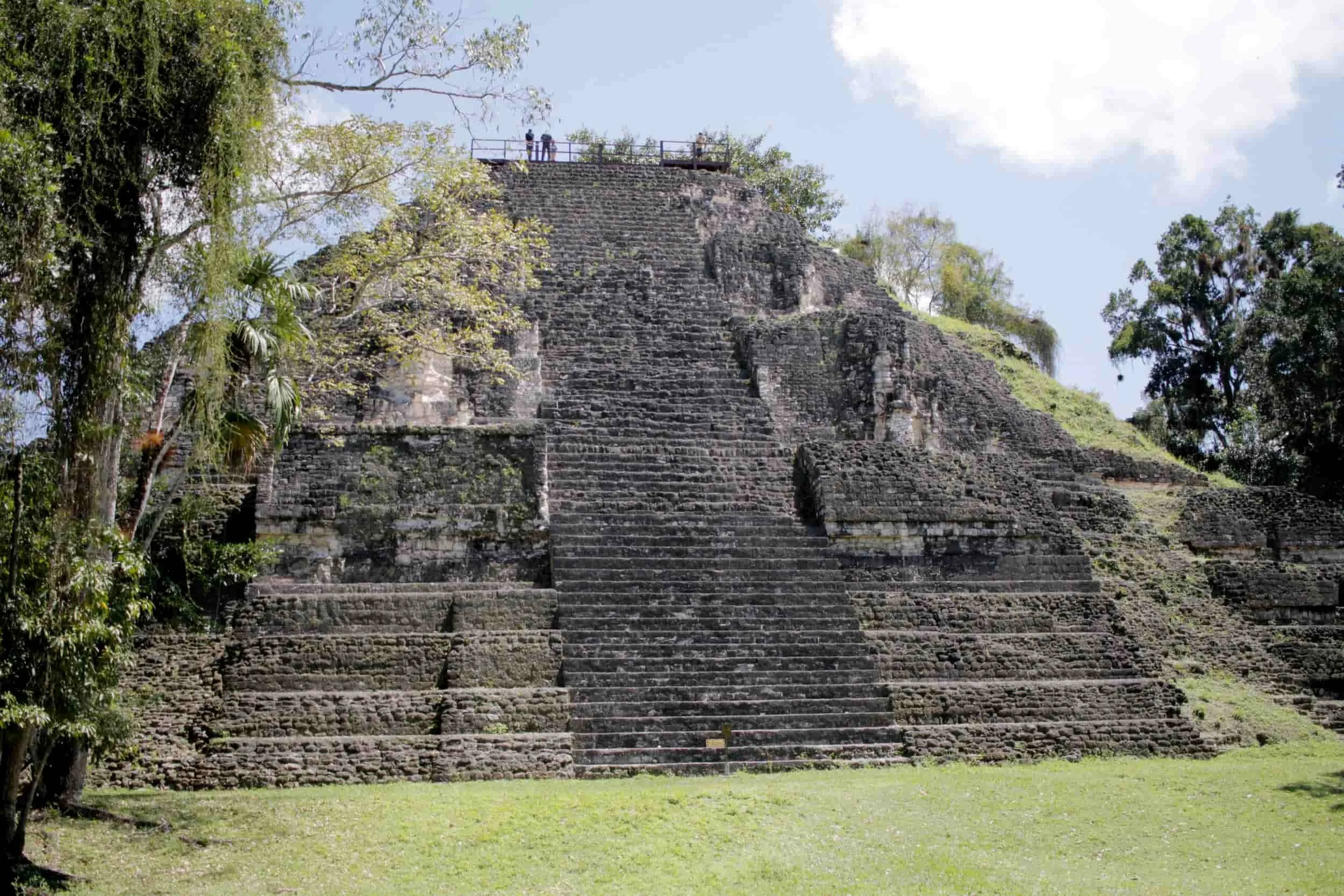 Ruins in the jungle of Tikal National Park in Tikal Guatemala