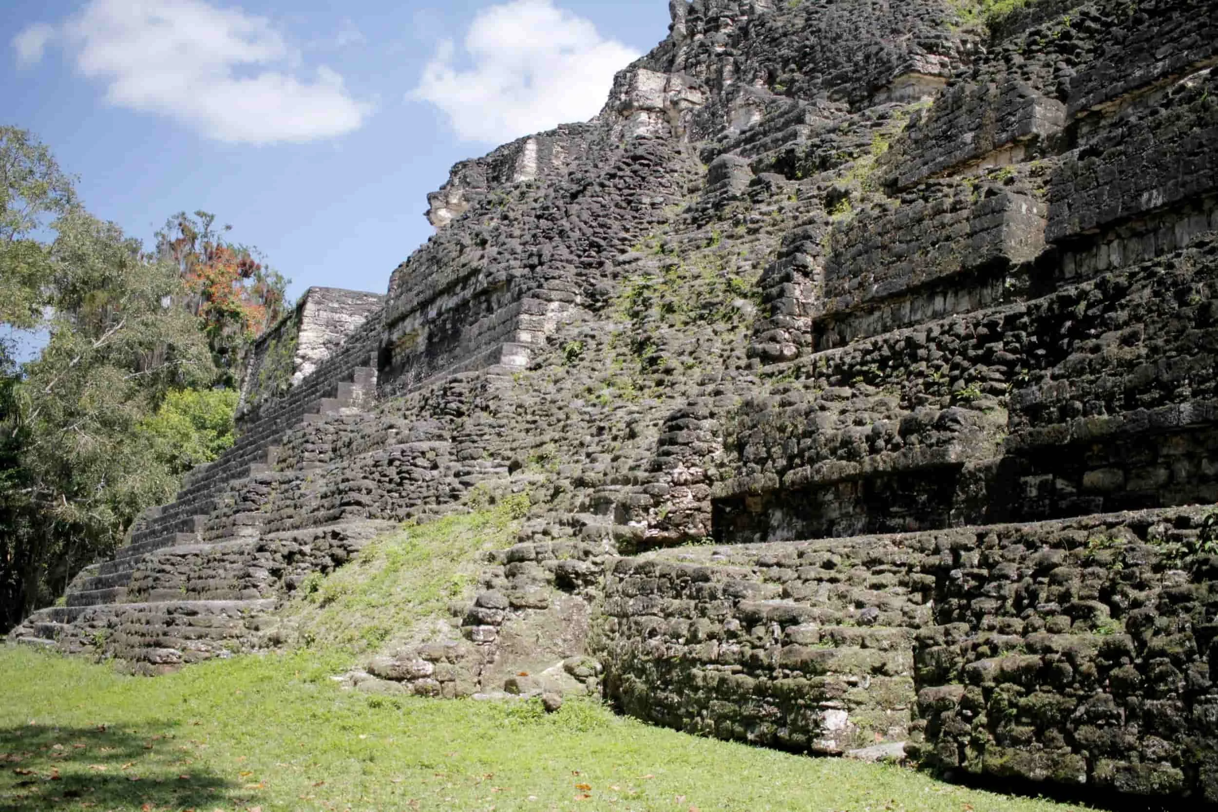 Ruins in the jungle of Tikal National Park in Tikal Guatemala