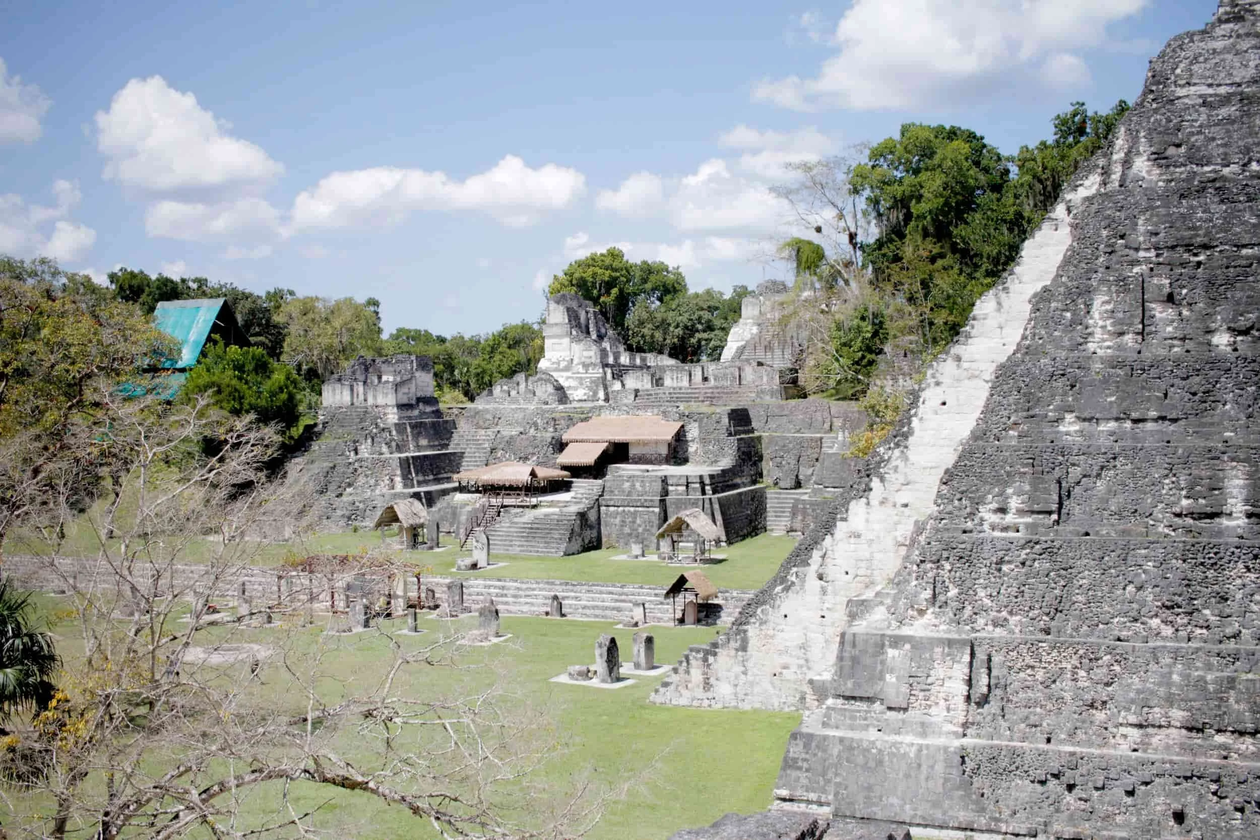 Ruins in the jungle of Tikal National Park in Tikal Guatemala
