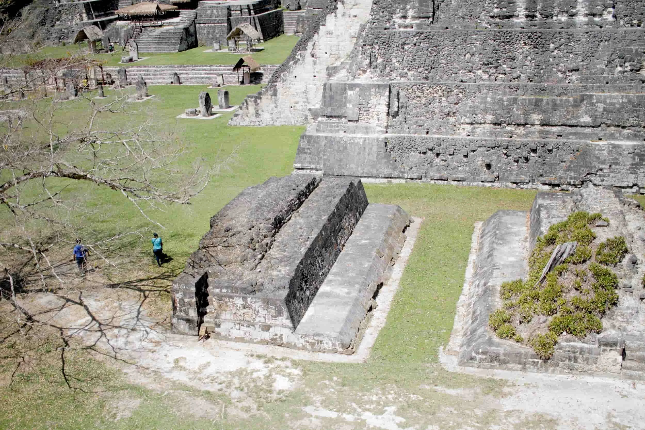 Ruins in the jungle of Tikal National Park in Tikal Guatemala