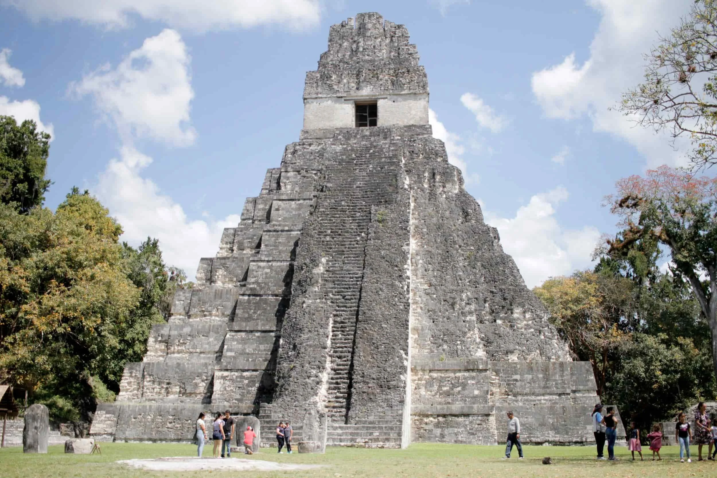 Ruins in the jungle of Tikal National Park in Tikal Guatemala