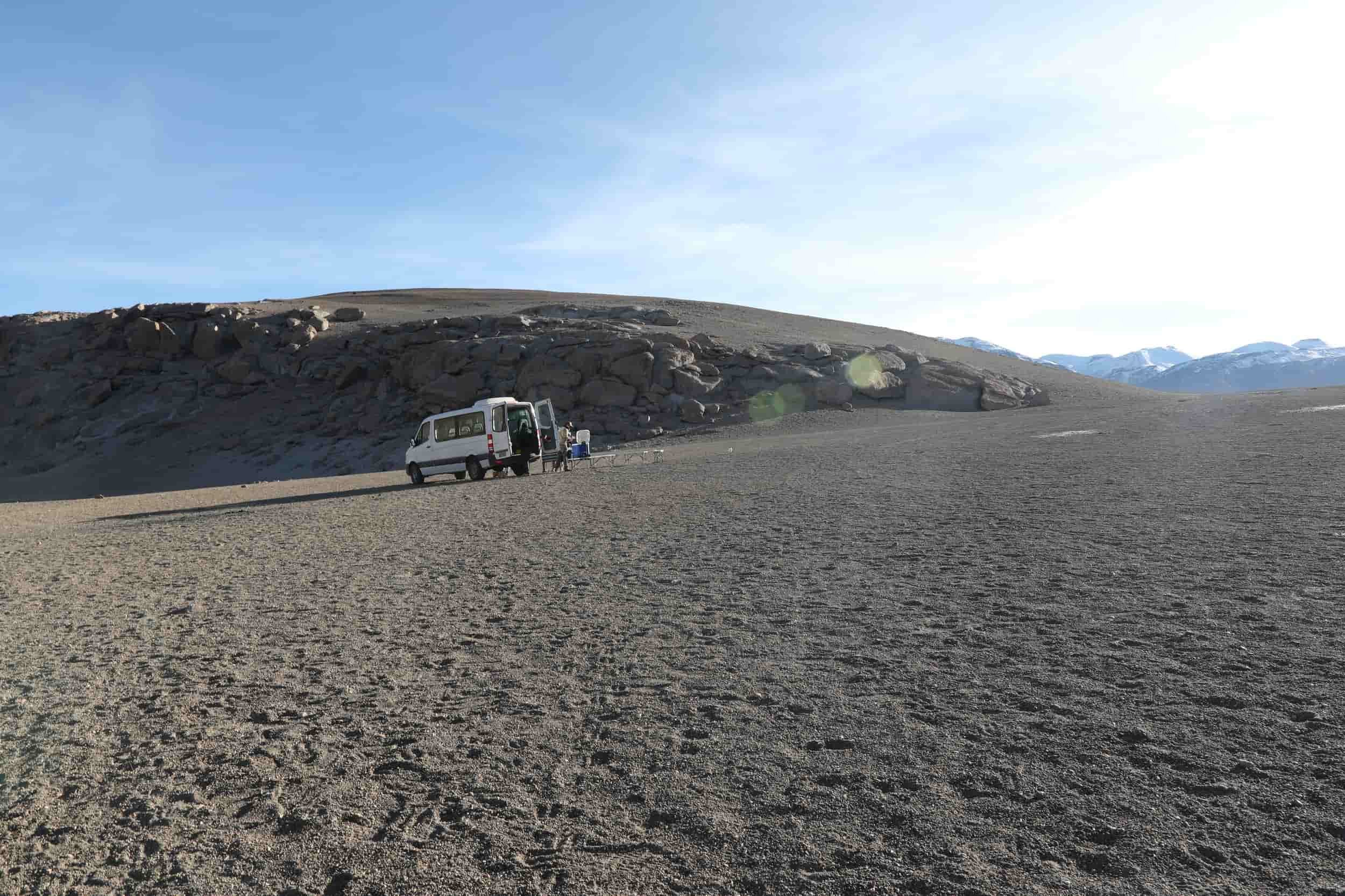 Mountain scenery along the return journey from El Tatio Geysers.