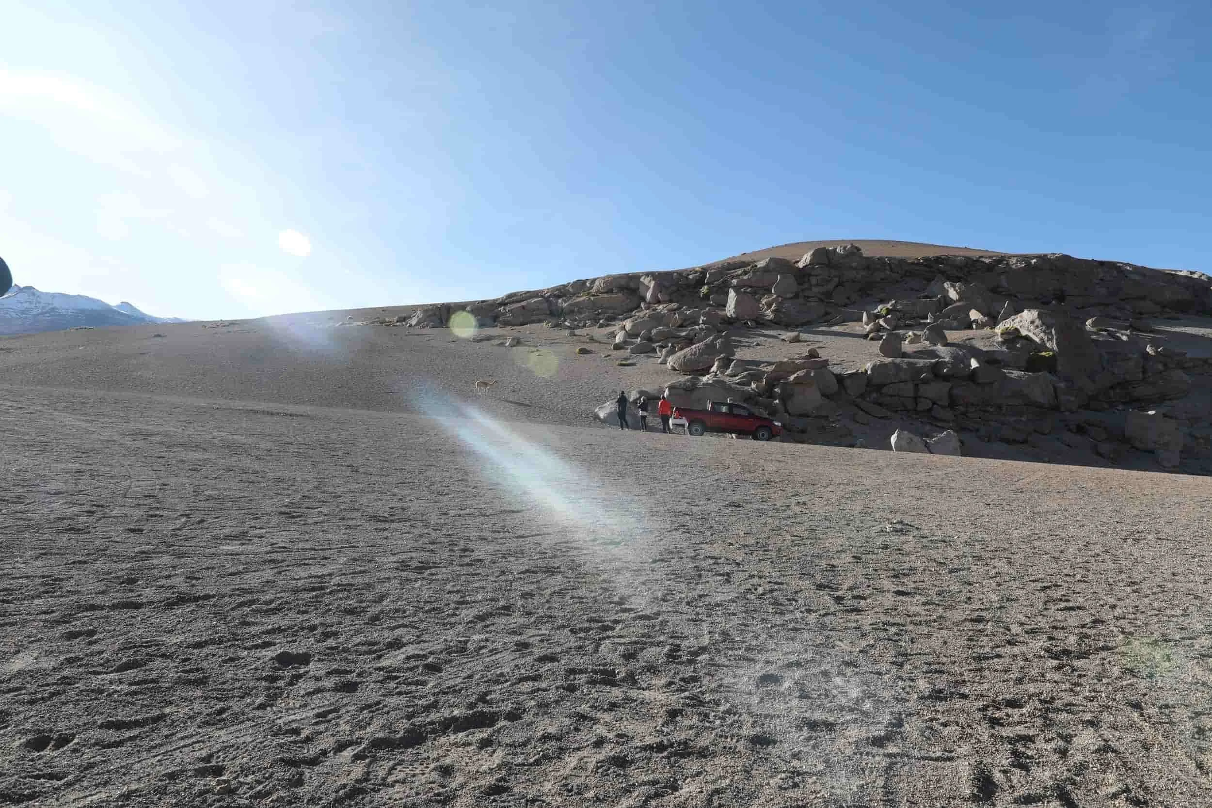Mountain scenery along the return journey from El Tatio Geysers.