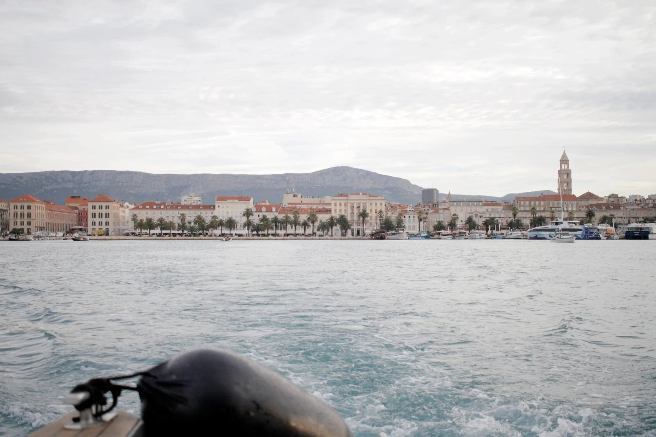 Views of Split from boat
