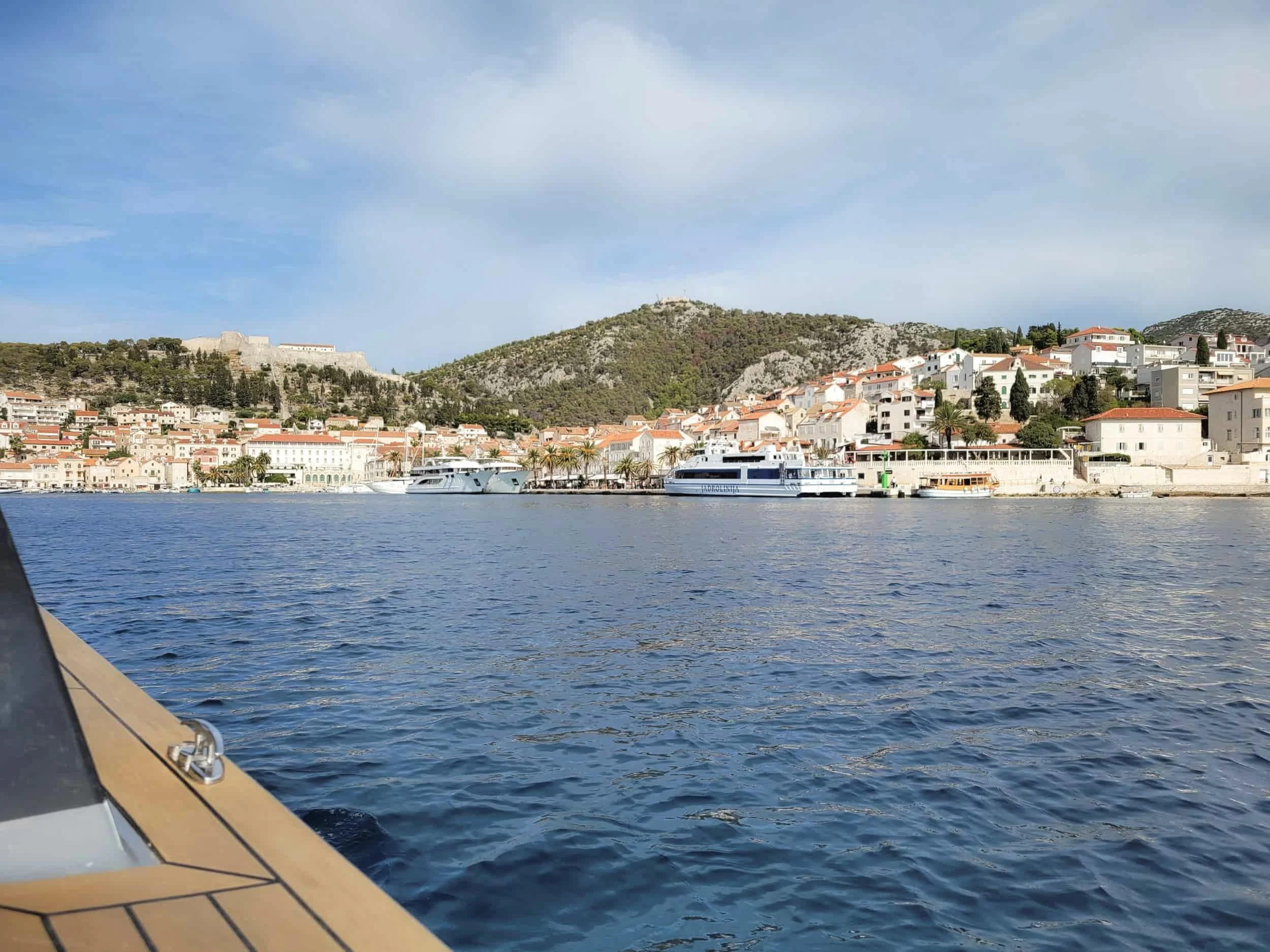 Views of Hvar Island along Croatias coastline near Split