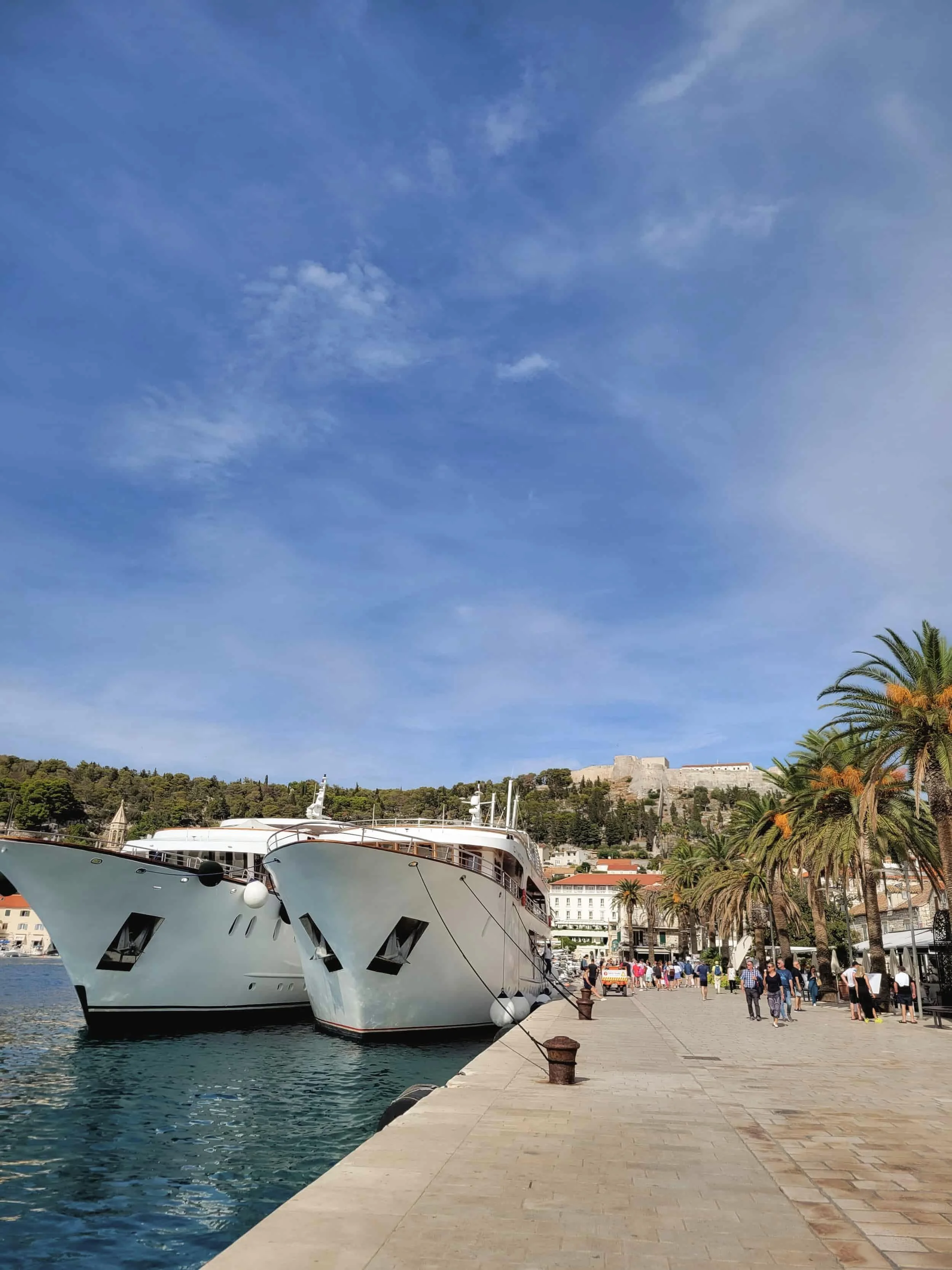 Views of Hvar Island along Croatias coastline near Split