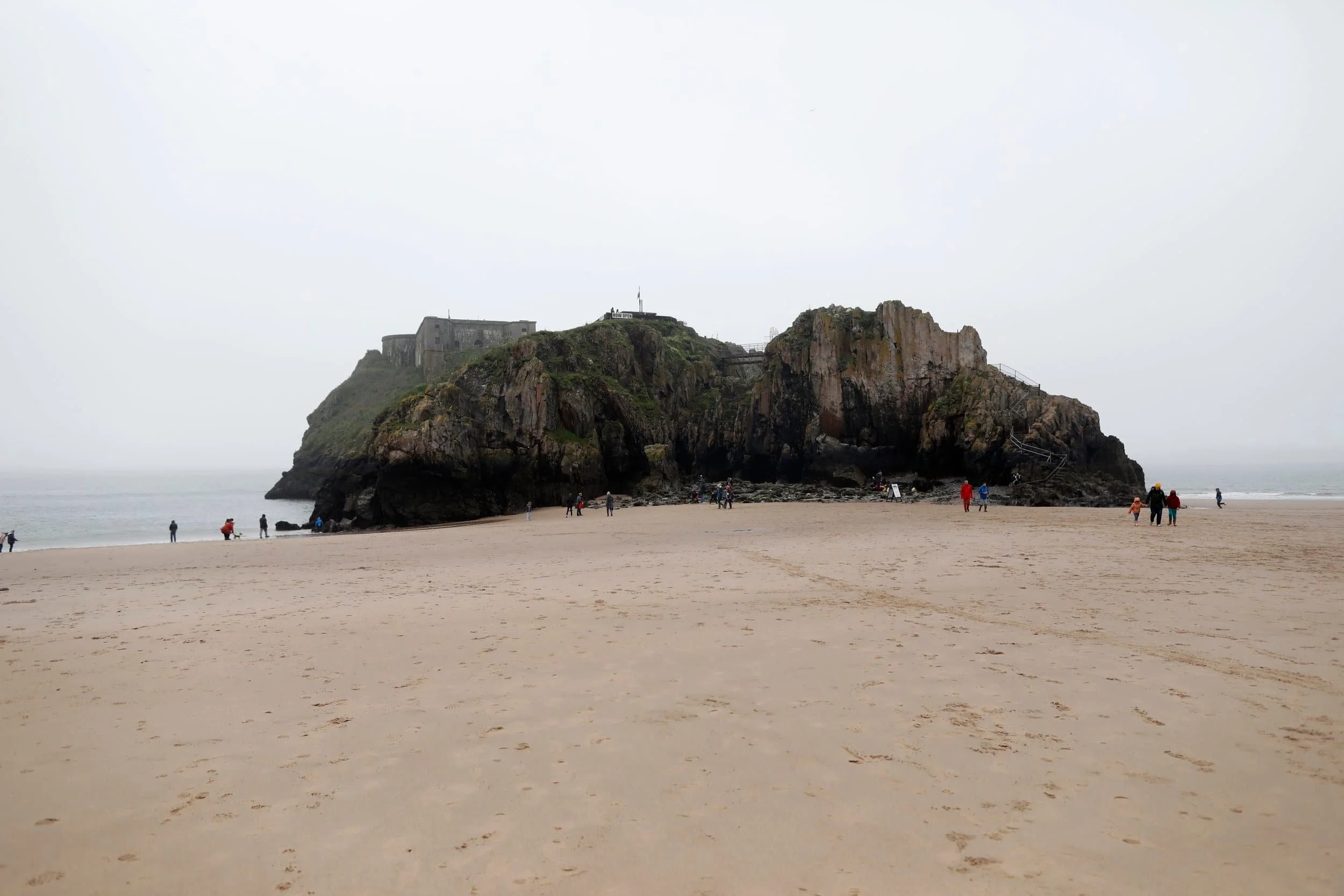 St. Catherine's Island and Castle Beach in Tenby Wales