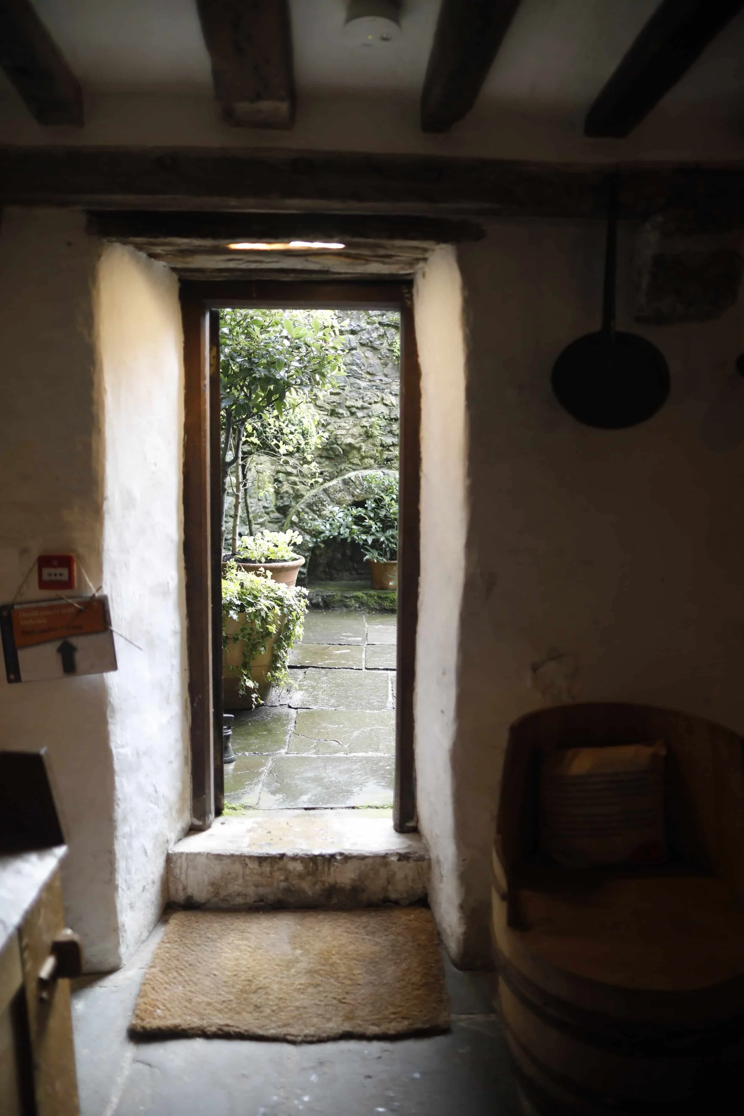 Views inside the Tudor Merchant's House in Tenby Wales
