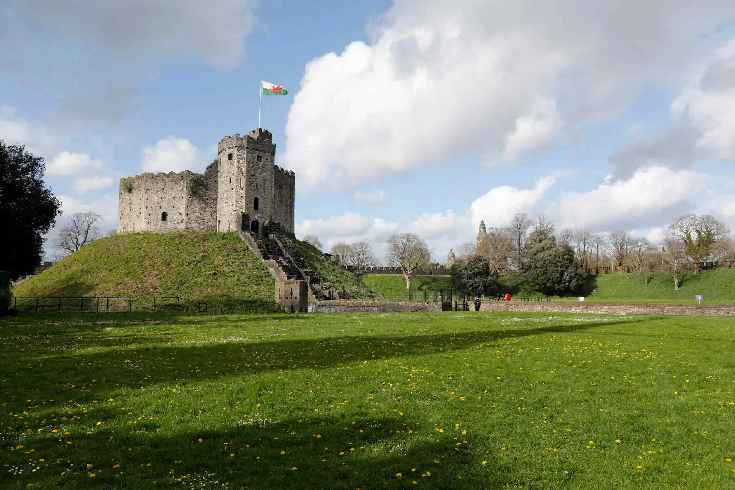 Cardiff Castle in Cardiff UK