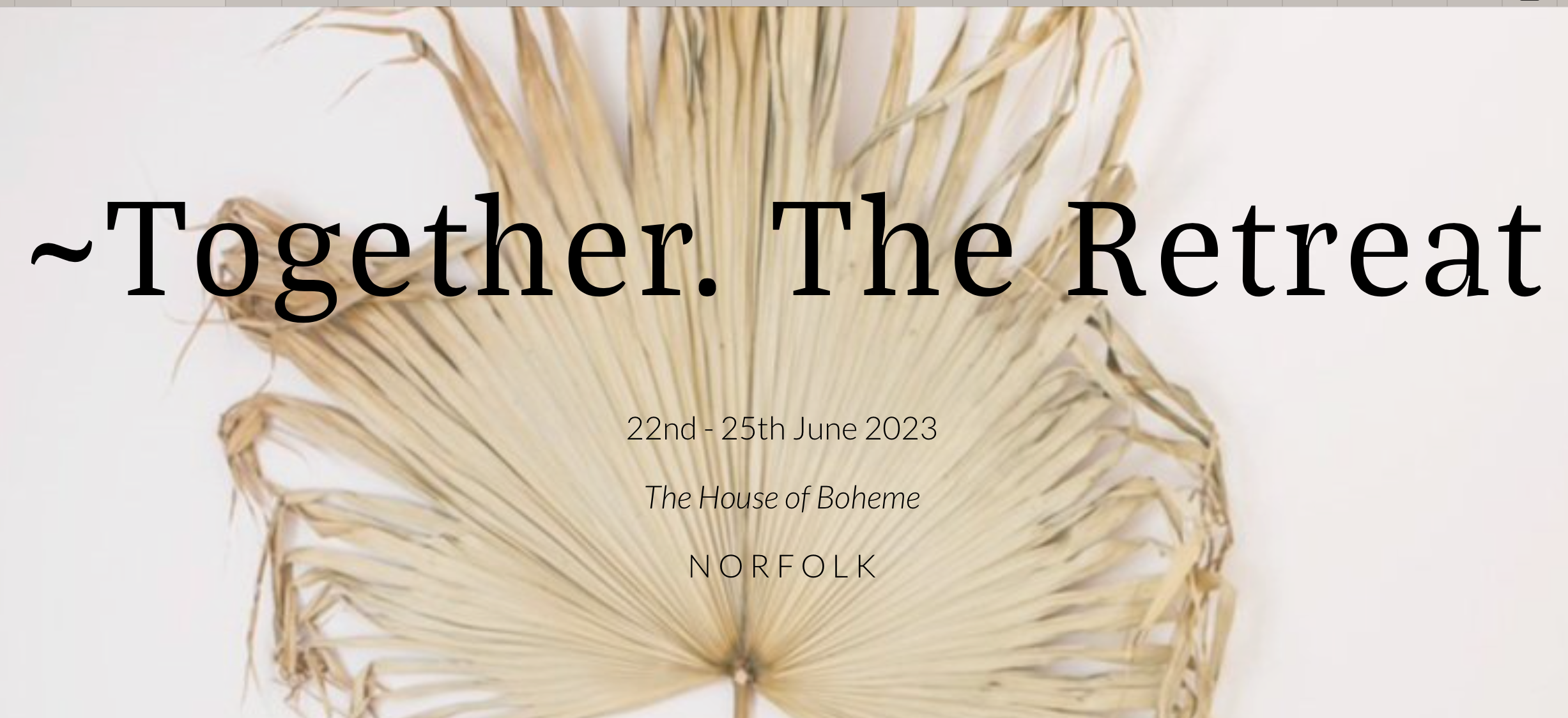 TOGETHER. THE RETREAT WITH FRANCESCA SECOLONOVO WELLNESS