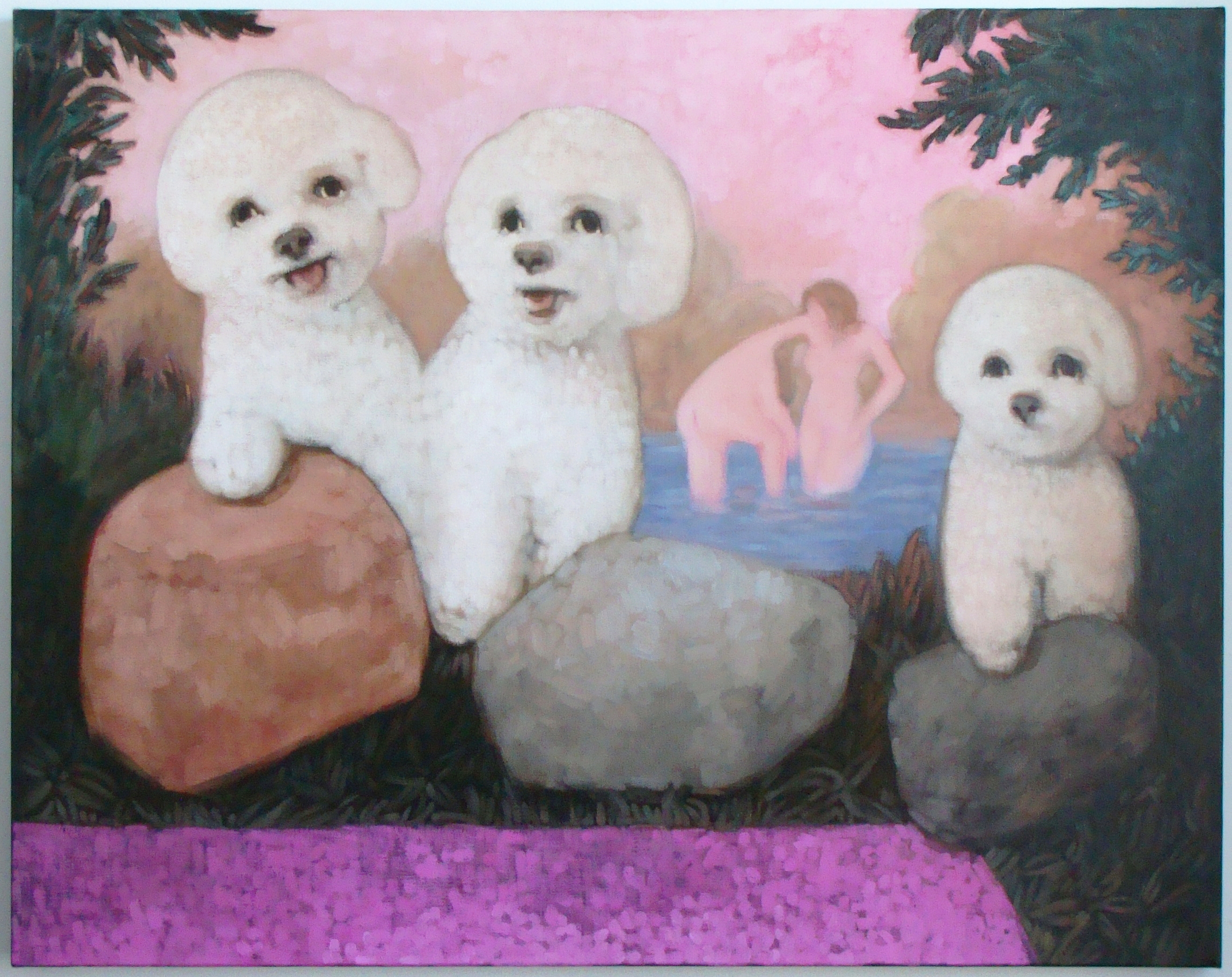 THREE BICHONS, 2014