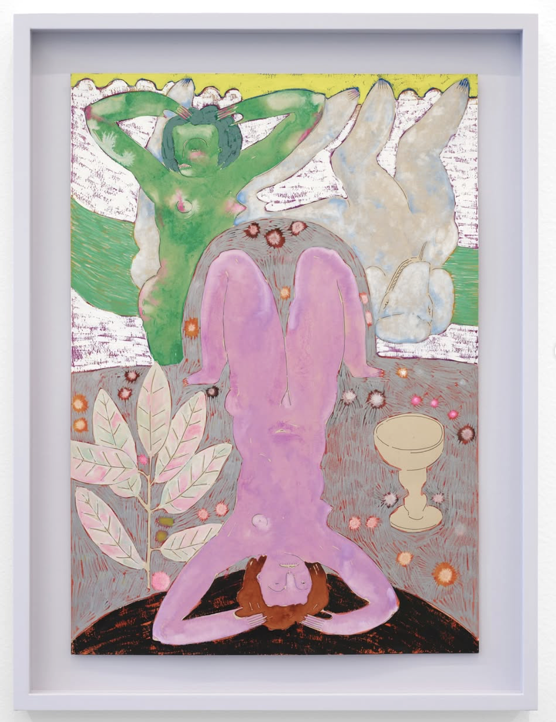   Tension Is Good For You , 2024, watercolor, colored pencil, and pen on paper, 16.5 x 11.5 inches   