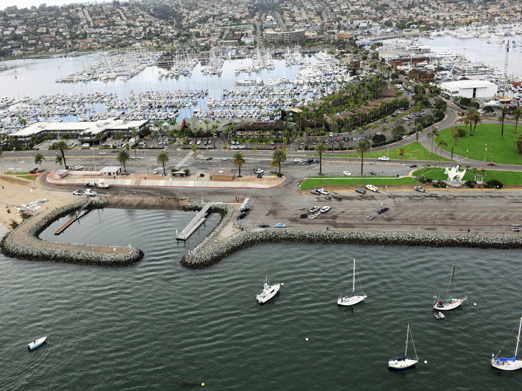 Shelter Island's boat launch ramp will be replaced by a $9.5 million facility. (San Diego Unified Port District)