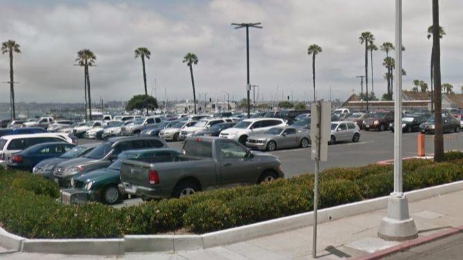 The Solar Turbines parking lot has been looked at a possible hostel site. (Roger Showley/UT)