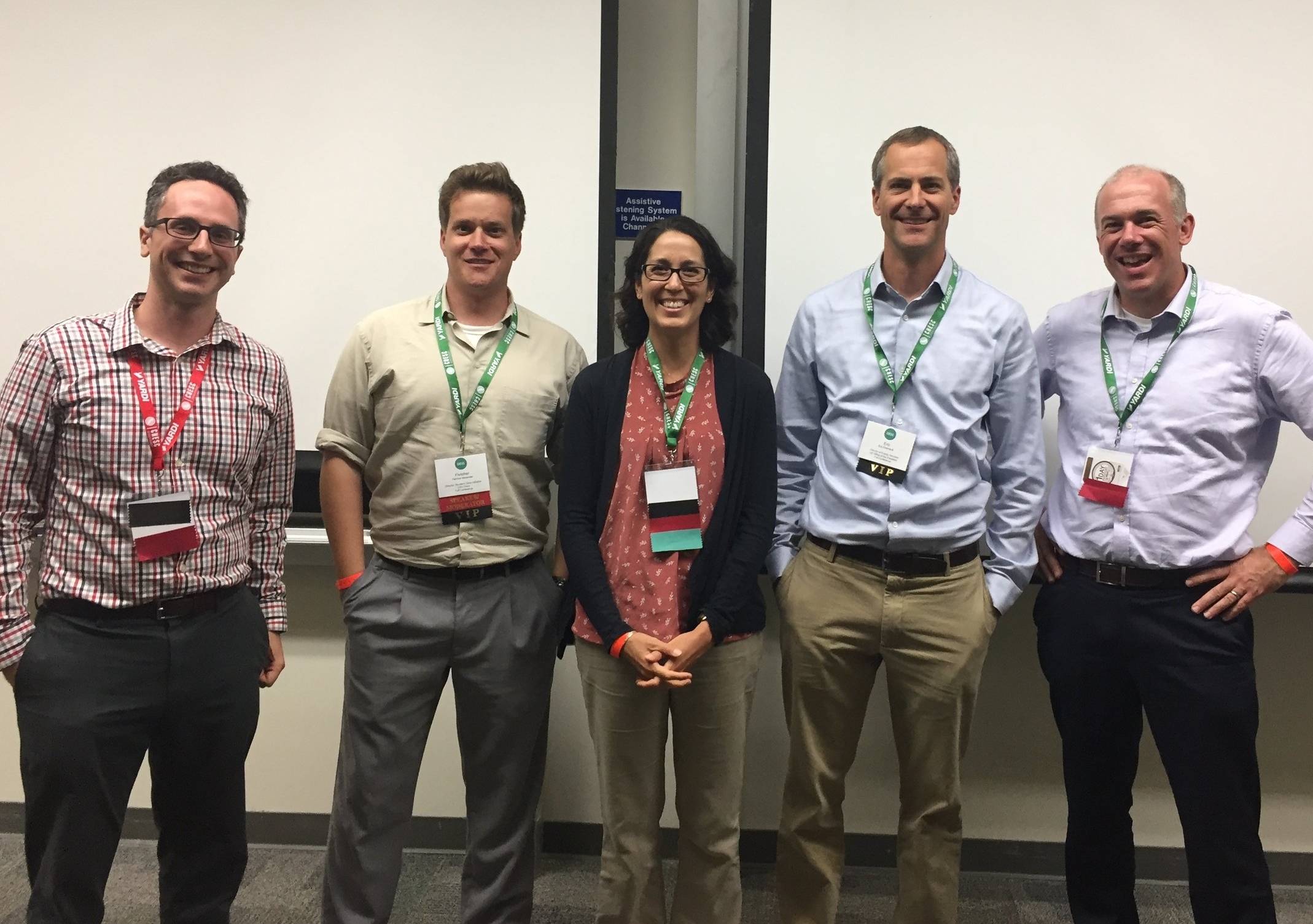 The panel at CHESC 2018 ( Left to right) Tyler Durchslag-Richardson, Fletcher Alexander, Lindsey Kalkbrenner, Eric Eberhardt, Dave Karlsgodt