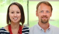 Andrea Trimble (left), Jesse Warren (right)