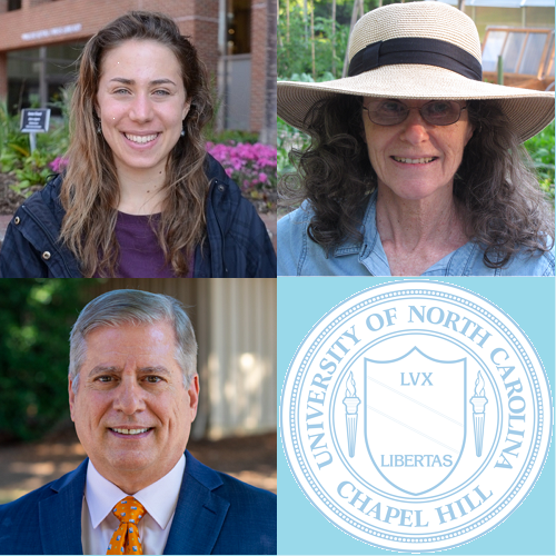 Laura Mindlin , Claire Lorch , and Scott Myers of UNC-Chapel Hill