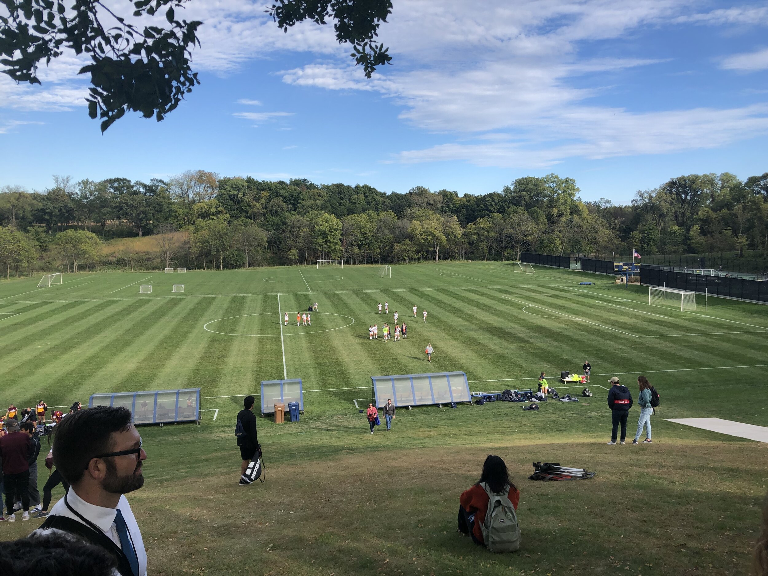 Soccer game at Bell Field