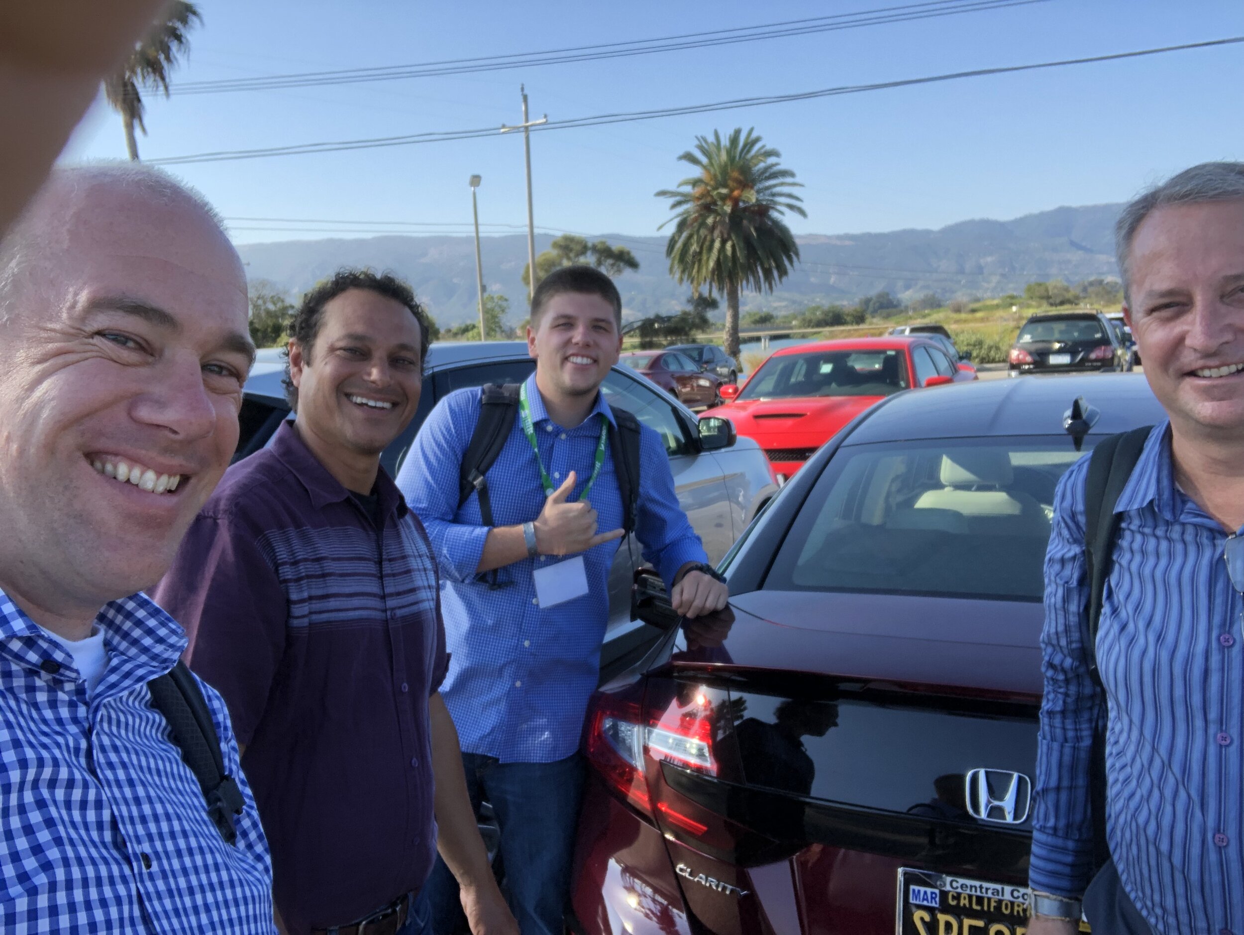 A selfie with the Honda Clarity