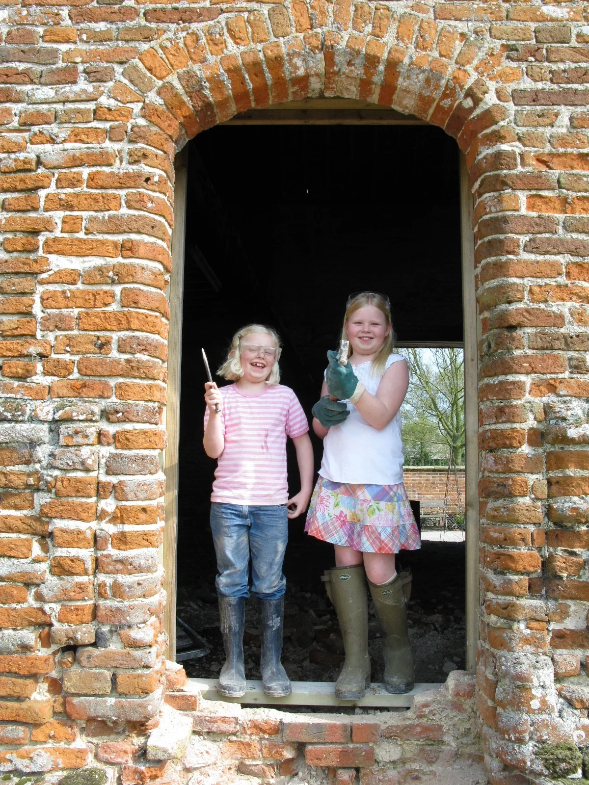 As well as professional builders, the whole family put a lot of work into the project!