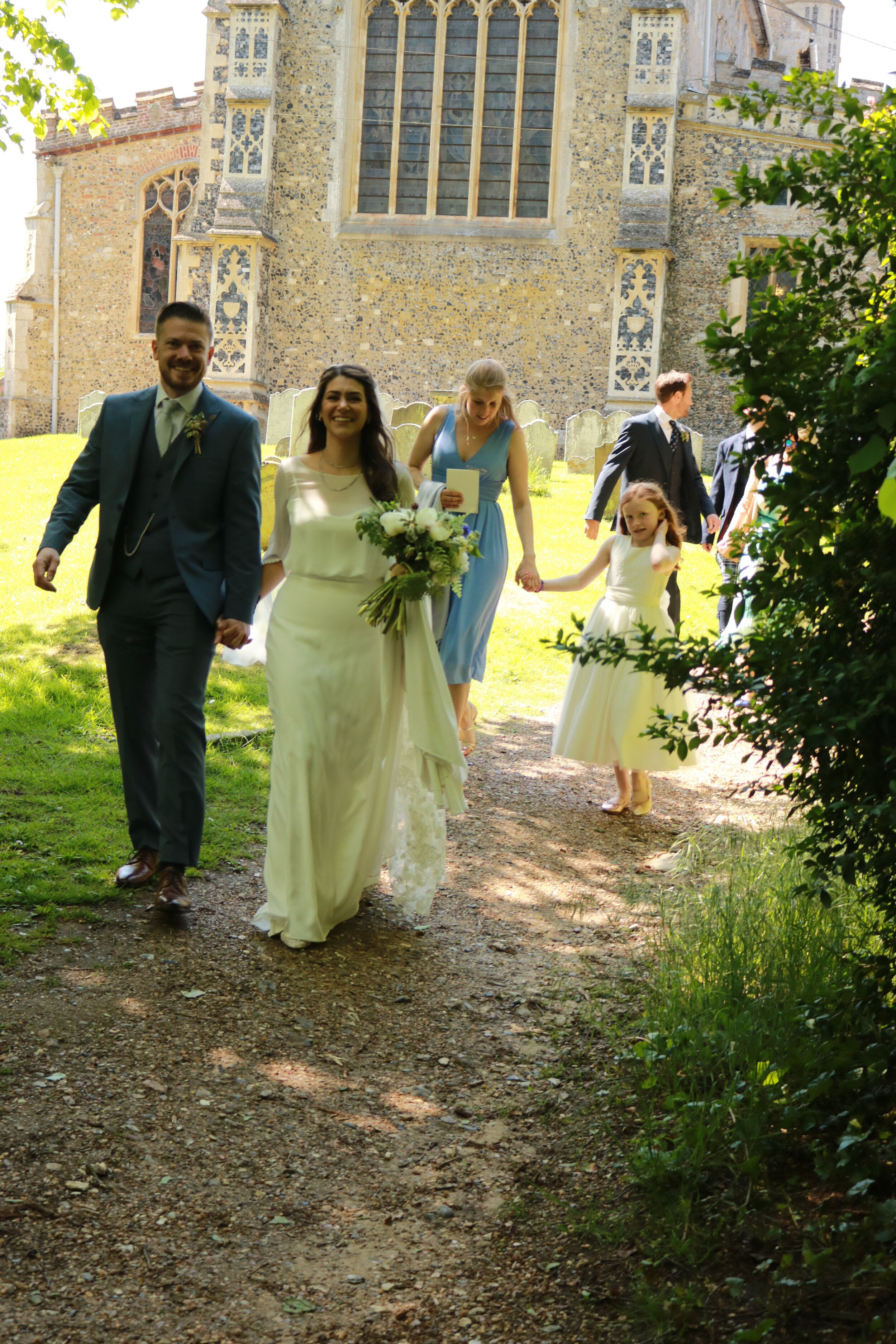  They were our first couple to tie the knot in our beautiful church in Eye just across the meadows. 