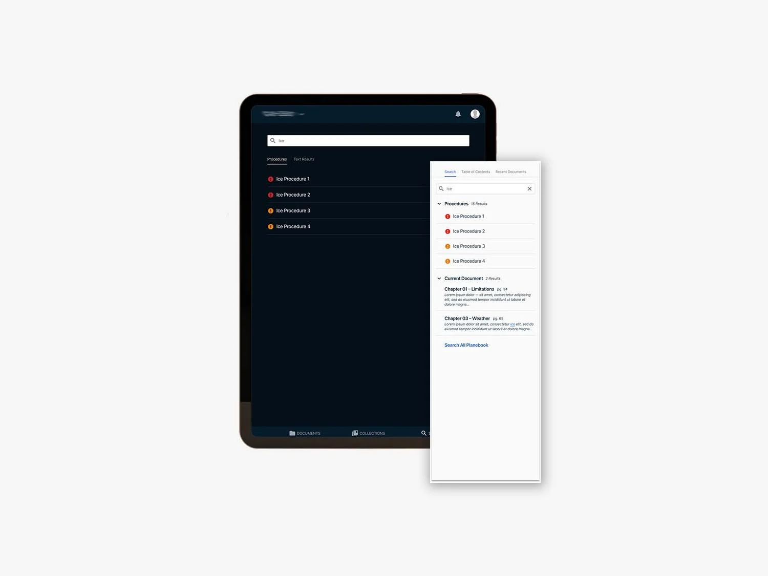 Simplifying content access and management for pilots