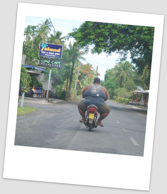 Cruising round Raro