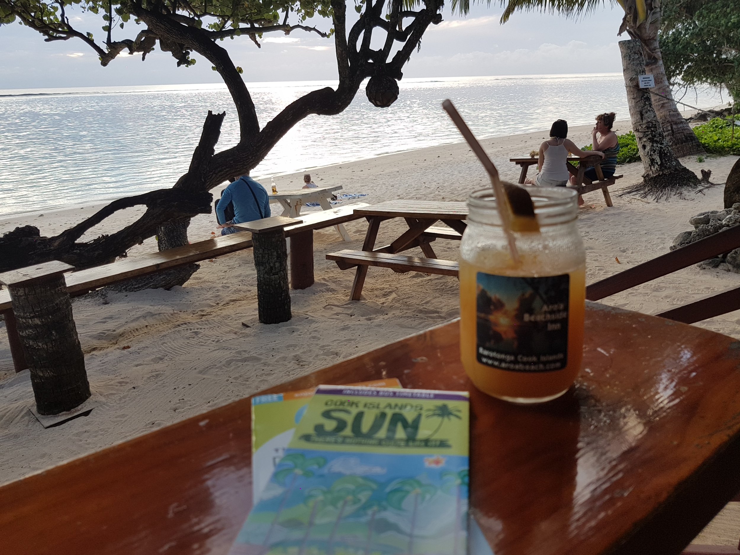 Cocktails at Shipwreak Hut Beach Bar