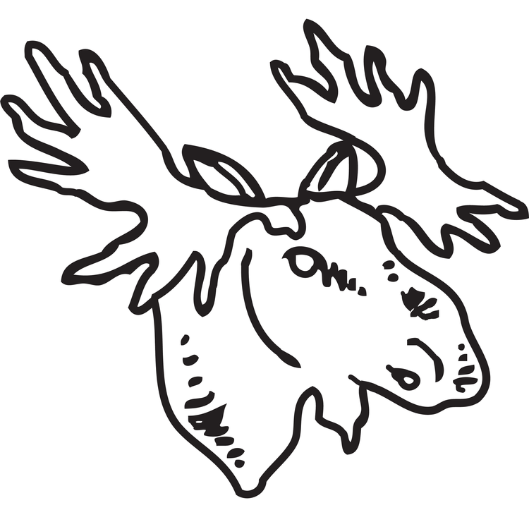 Barren Ground dark roast moose artwork