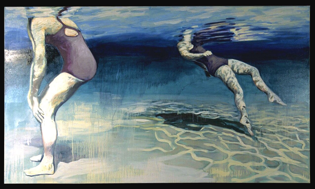 Two Swimmers III | 1995 | oil on canvas | 42" x 72"