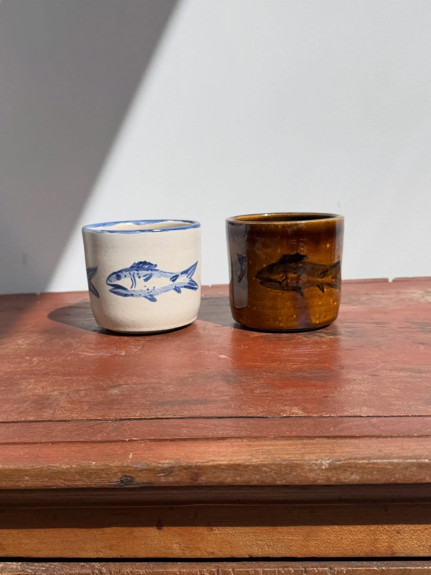 Restocking the Trout Cup soon, and introducing the Muddy Trout Cup to the Creek House Collection. 🐟🐟